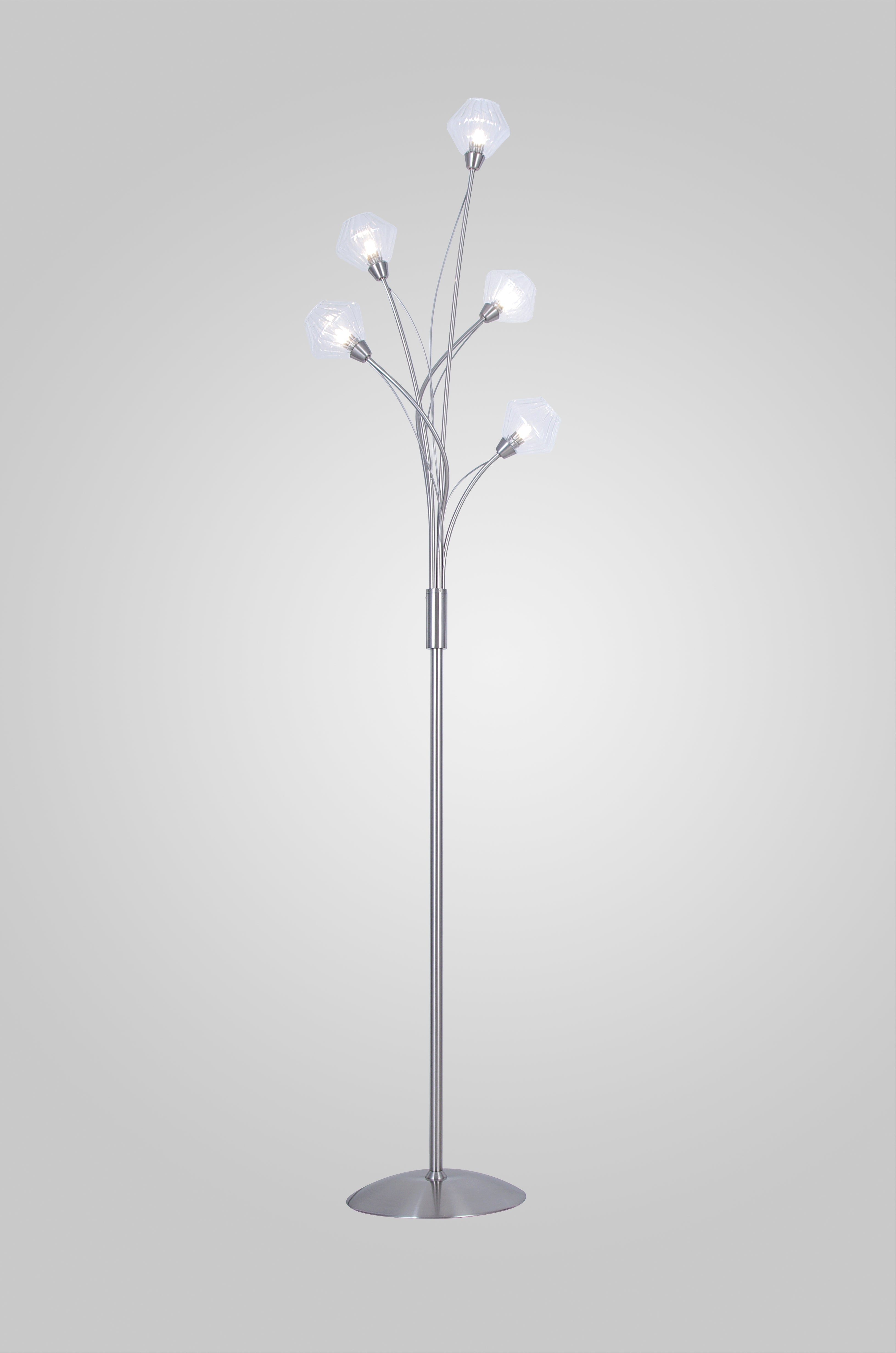 Lampadaire Diamant nickel satiné hj5149-5SF