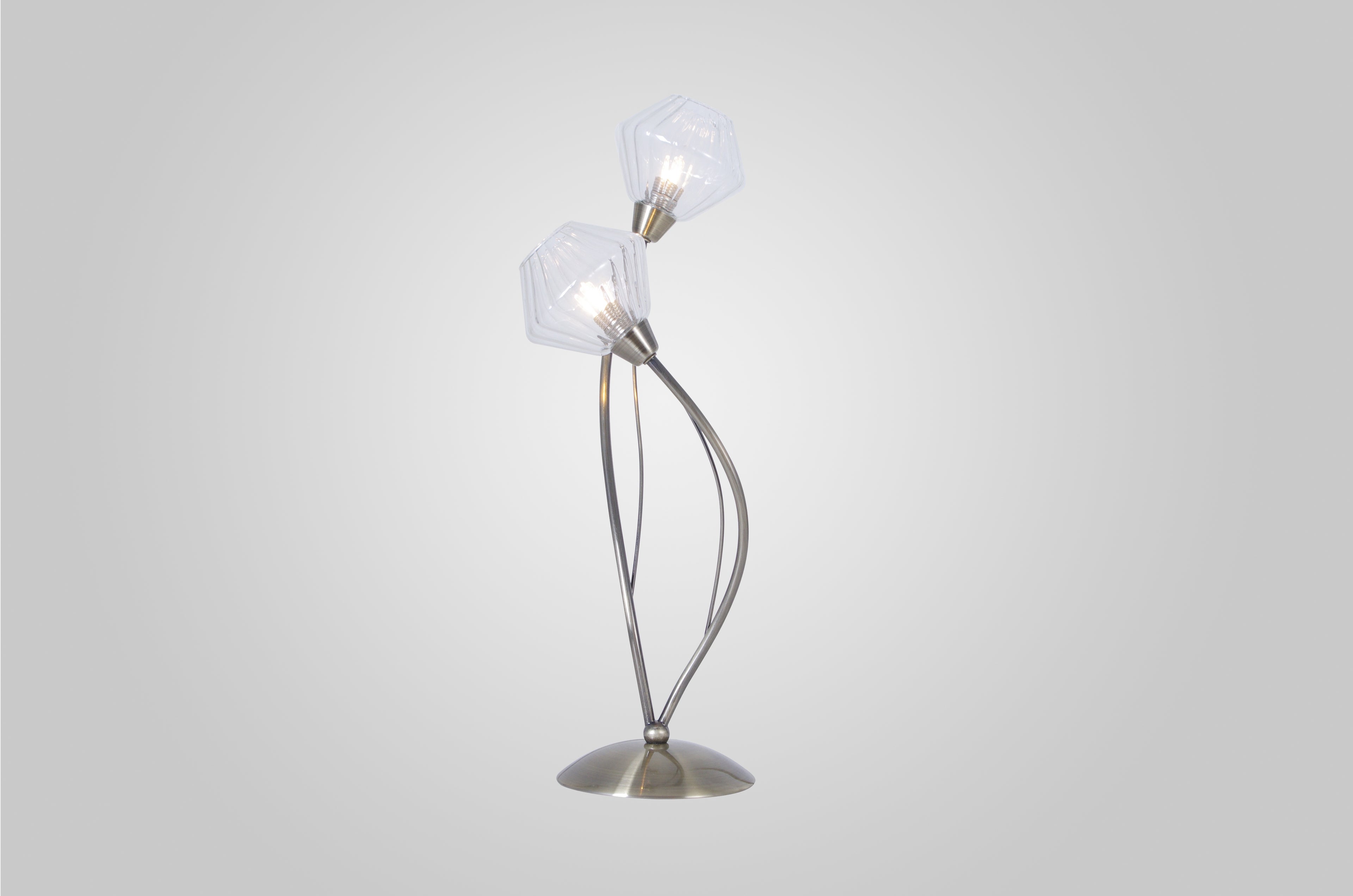 Lampe Diamant 2L laiton patiné HJ5149-2At