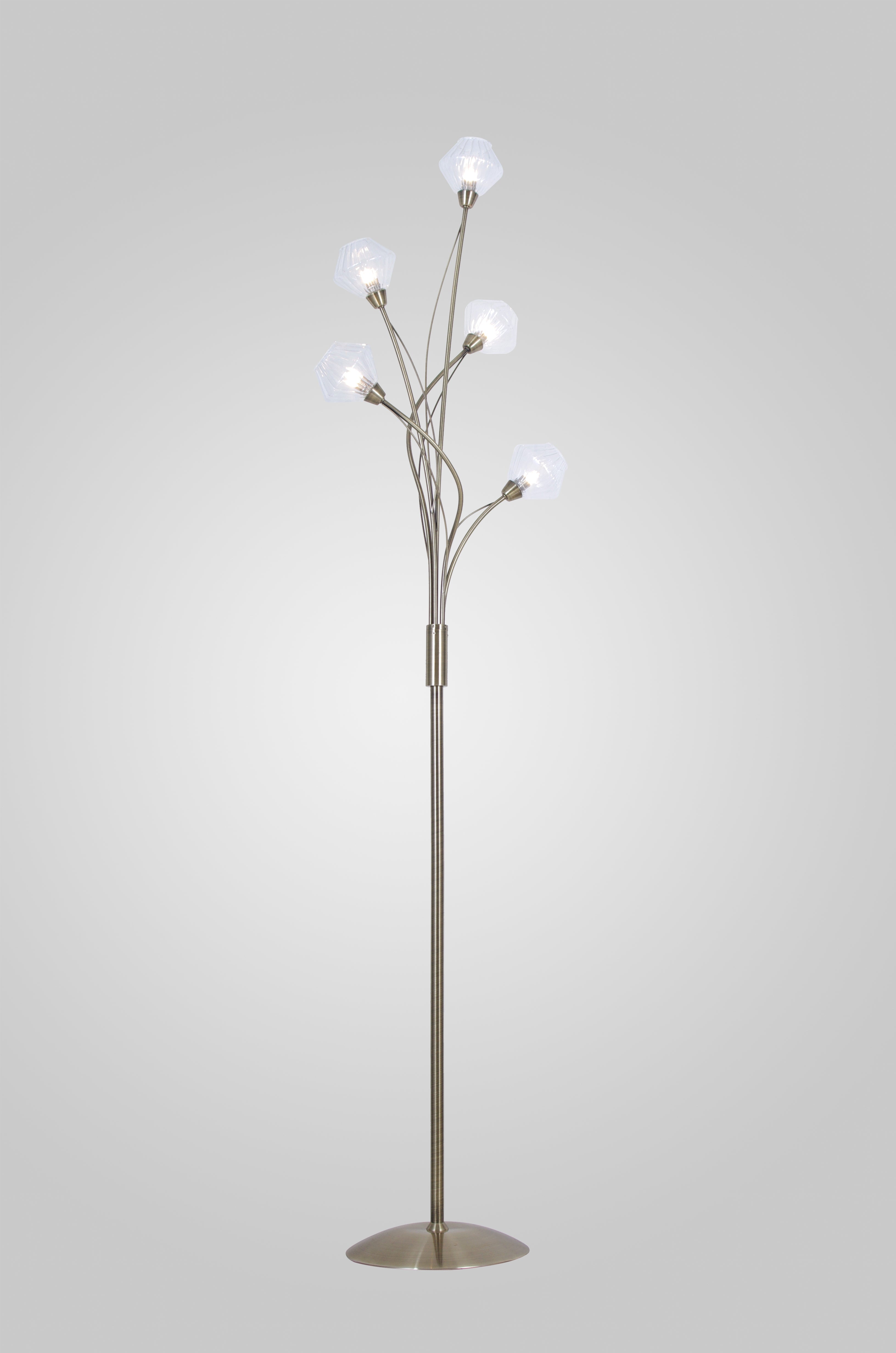 Lampadaire Diamant laiton patiné hj5149-5AF