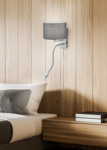Applique Hotel nickel/gris 271170211
