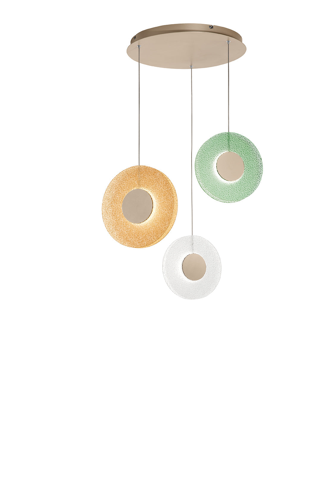 Suspension Paola multicolore 3 lumières so-paola-3