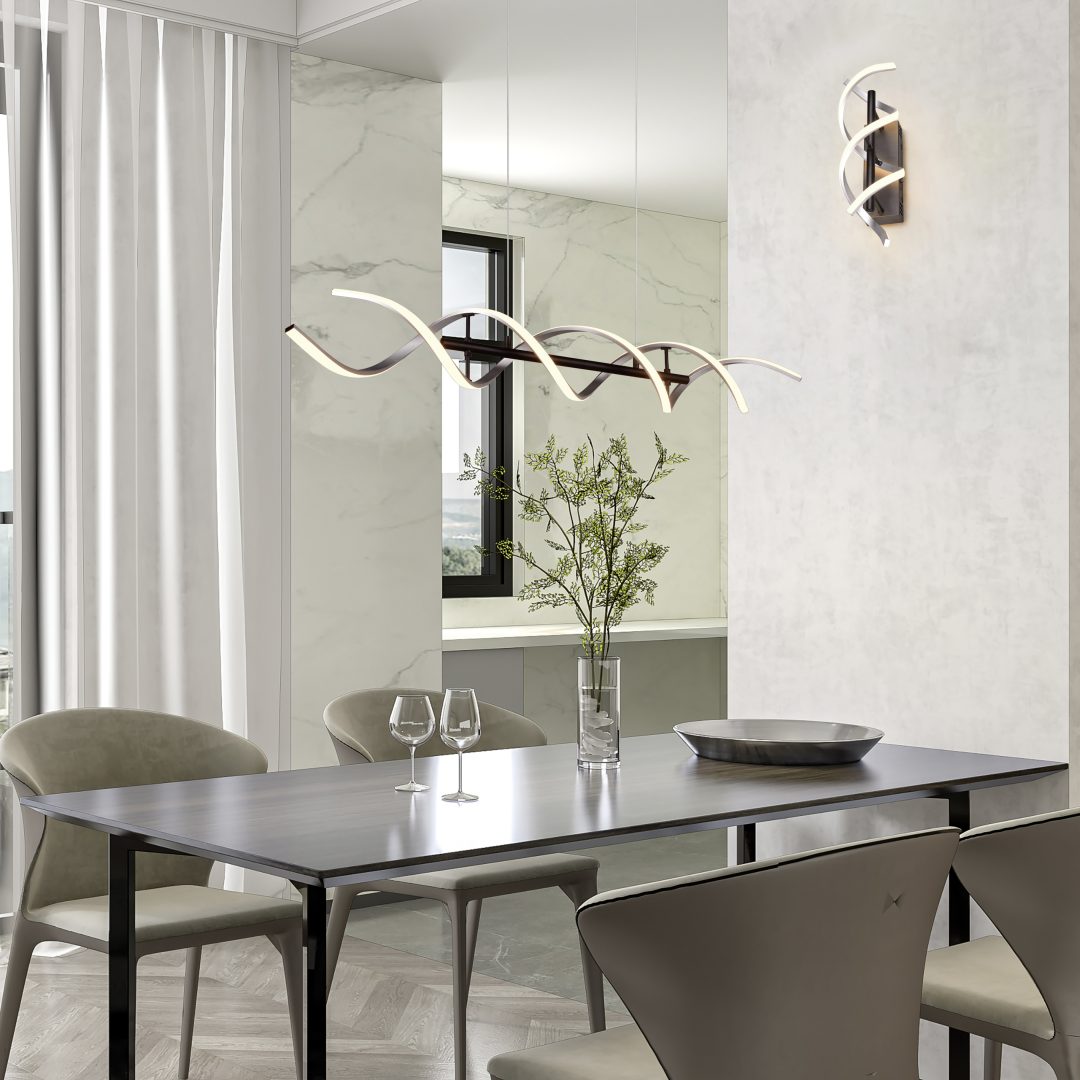 Suspension Séquence nickel/noir 341810205