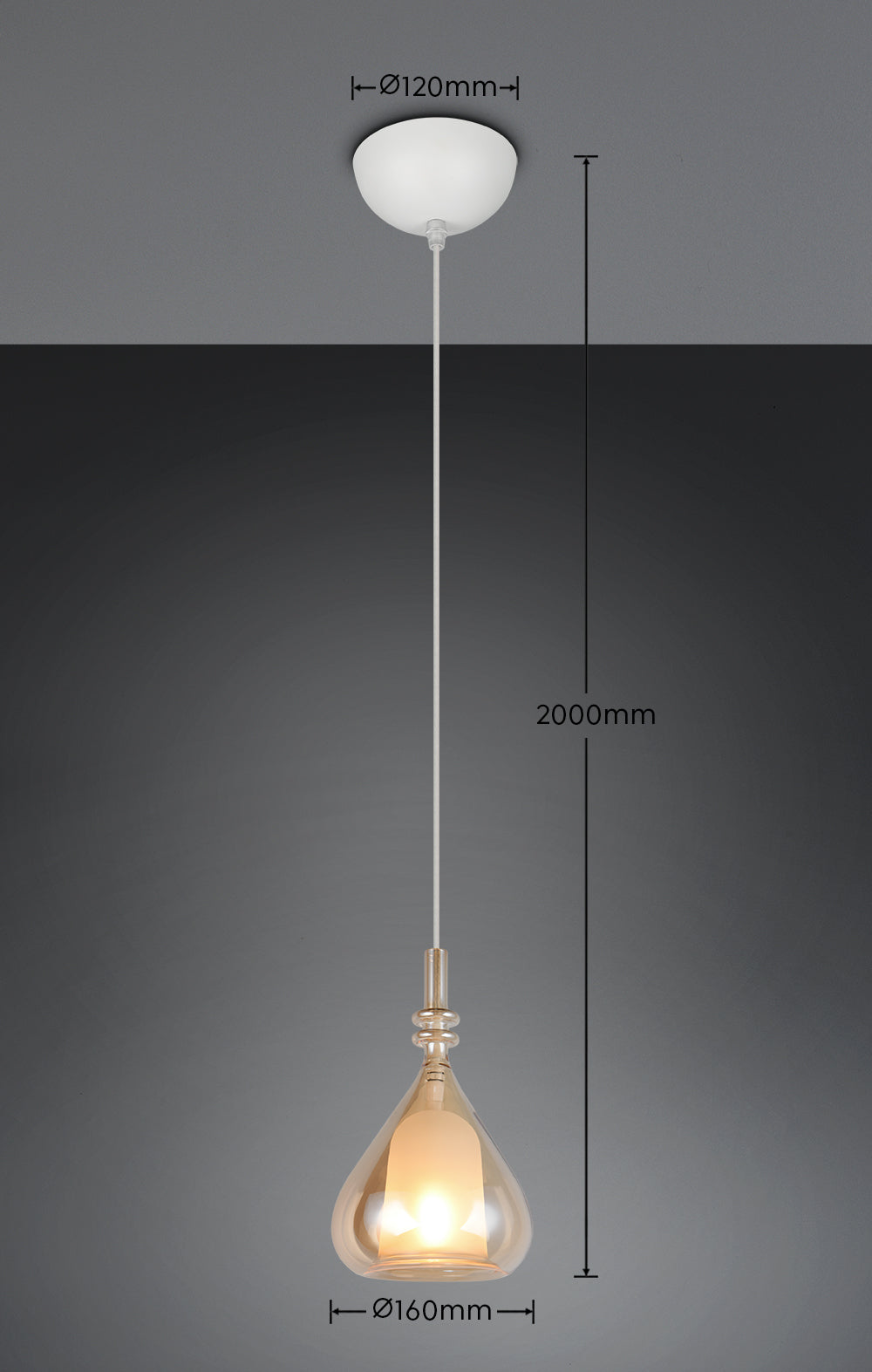 Suspension Aldea ambre Trio 349400113