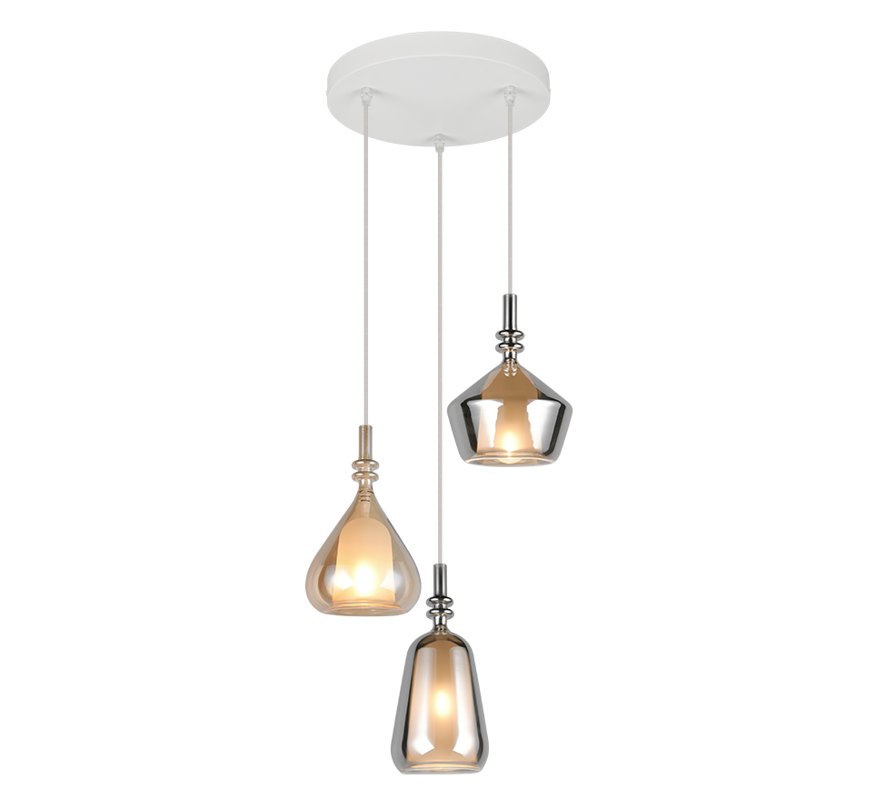 Suspension Aldea verre multicolore Trio 349430317