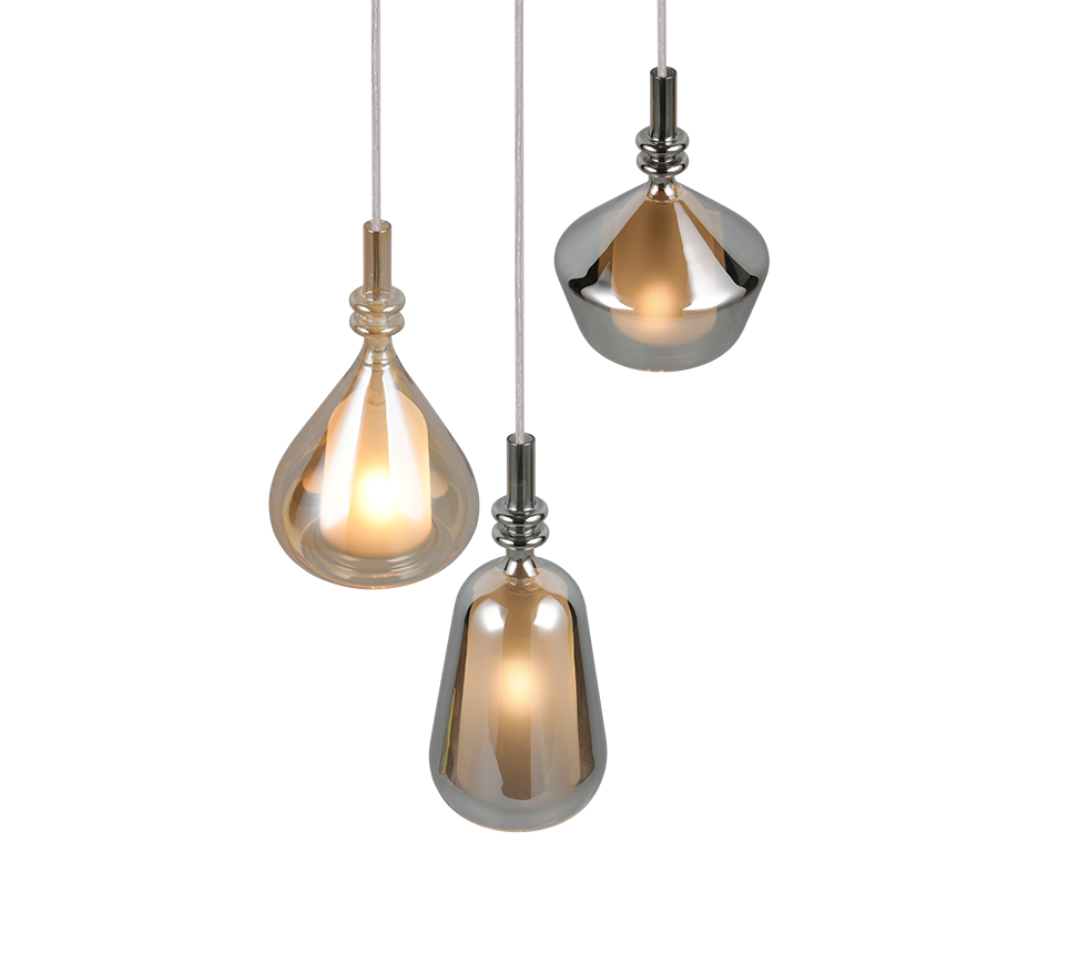 Suspension Aldea verre multicolore Trio 349430317