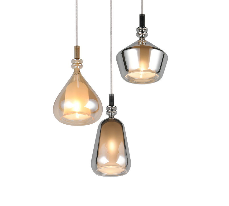 Suspension Aldea verre multicolore Trio 349430317