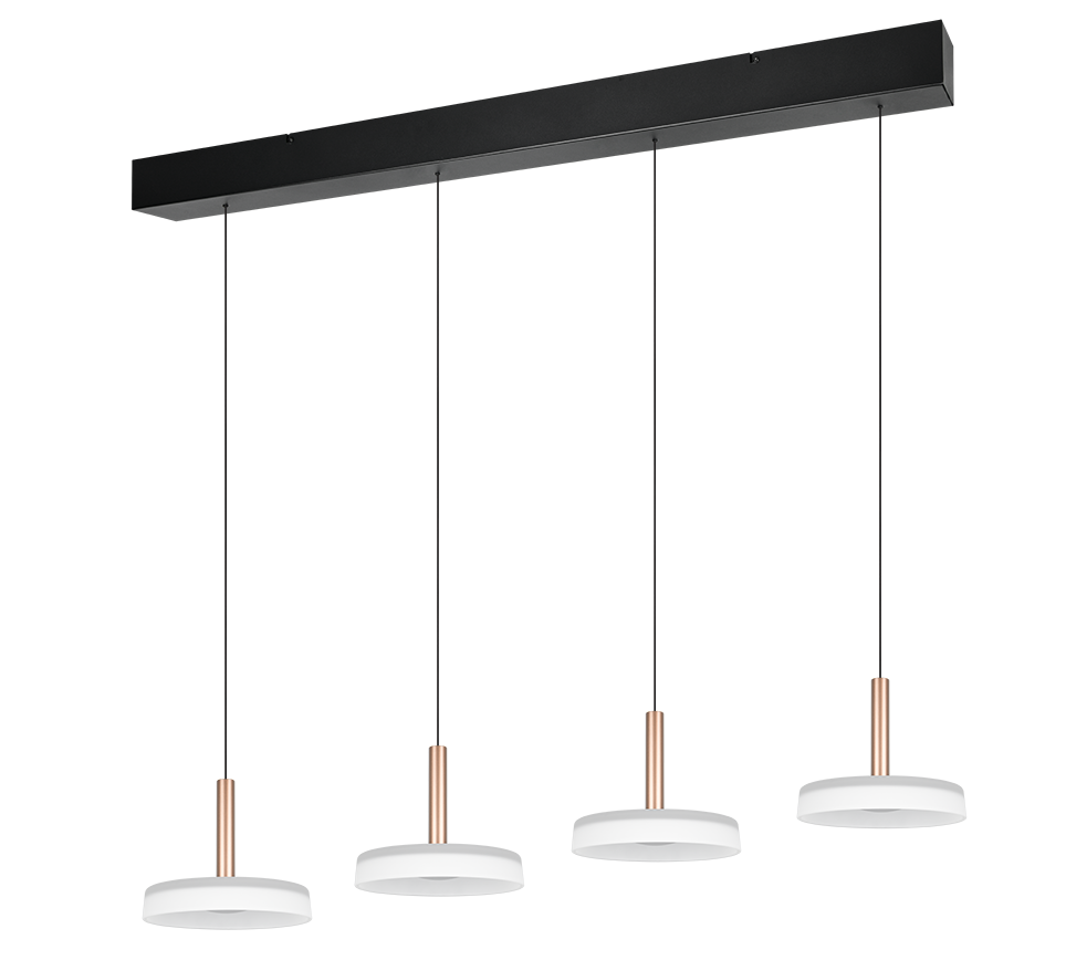 Suspension monte et baisse Celeste verres blancs Trio 354910465