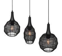 Suspension Soraya 3L noire 365400332