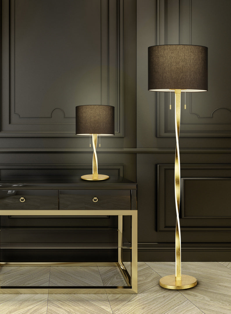 Lampe Nandor noir/or 575310379