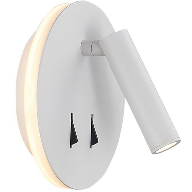 Applique Cayman ronde blanche 6080