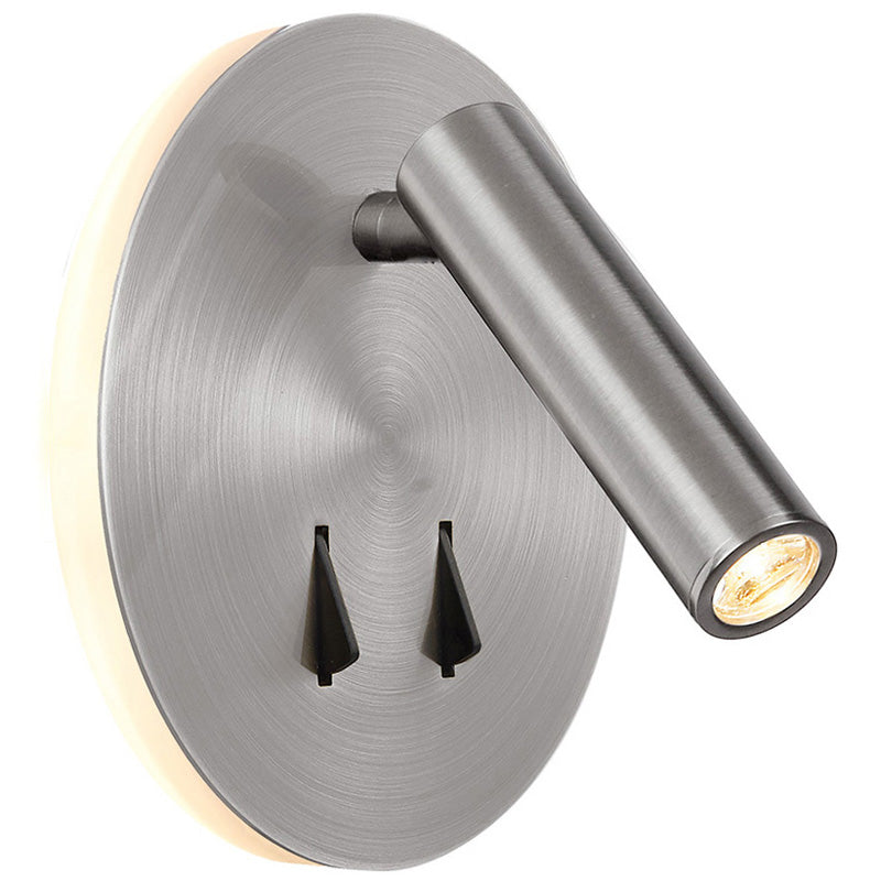 Applique Cayman ronde nickel satiné 6081