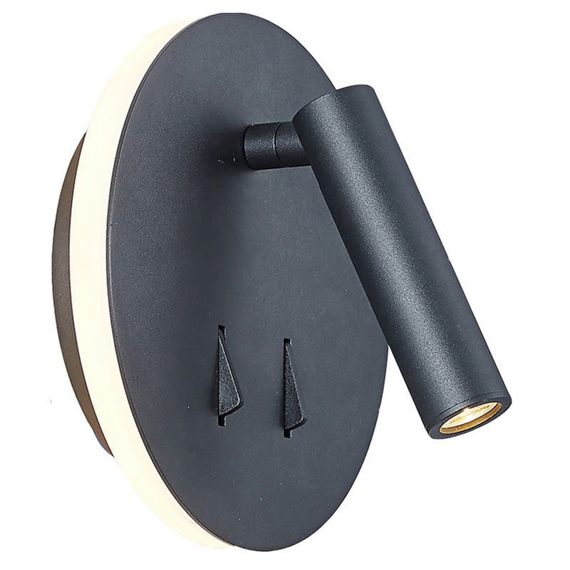Applique Cayman ronde noire 6083