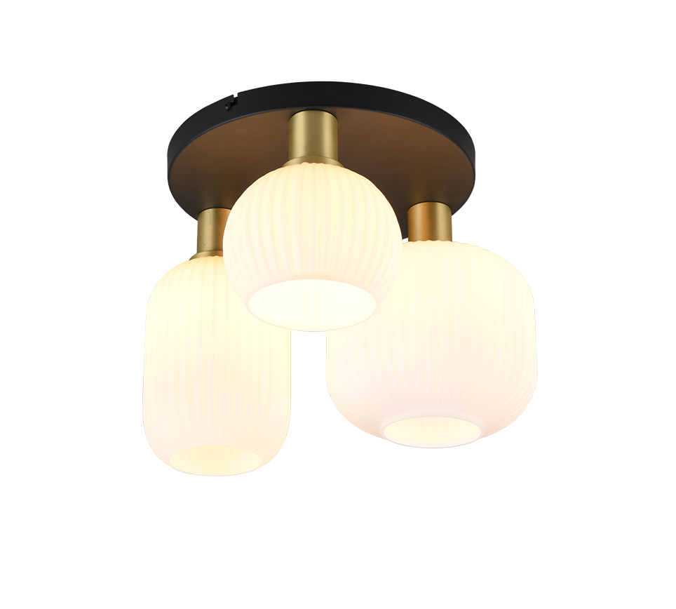 Plafonnier Diva blanc/or 619800308