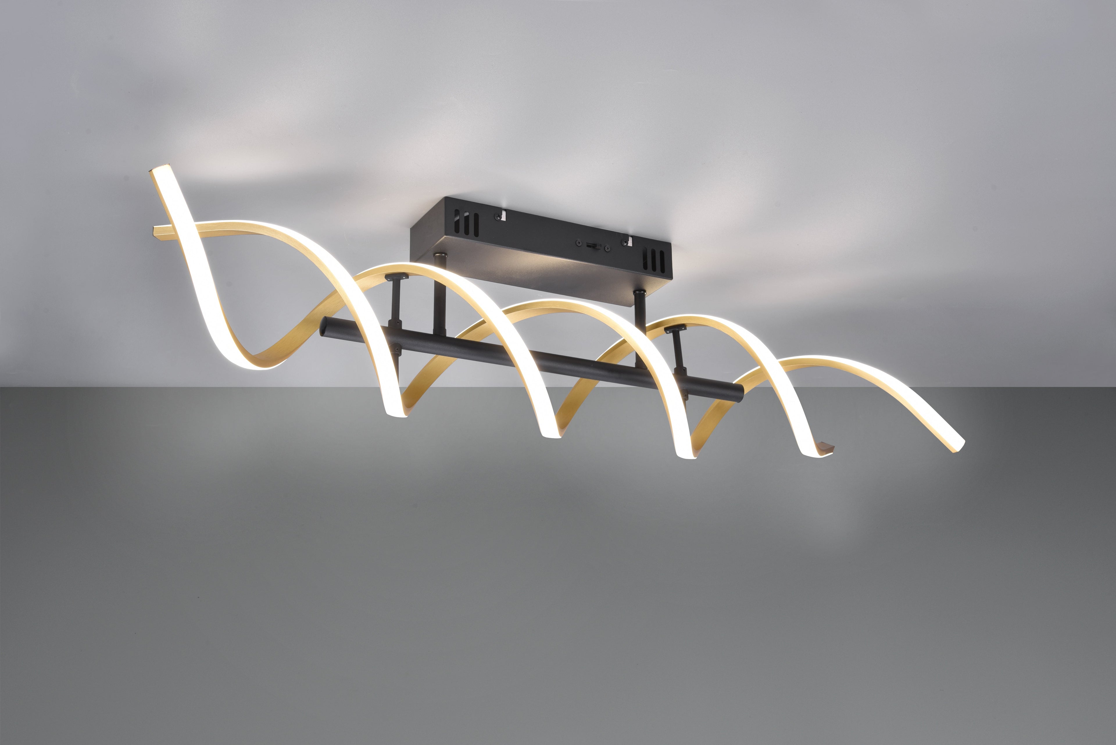 Plafonnier Séquence noir/or 641810208