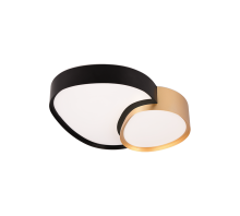 Plafonnier Rise noir et or pm 647510280