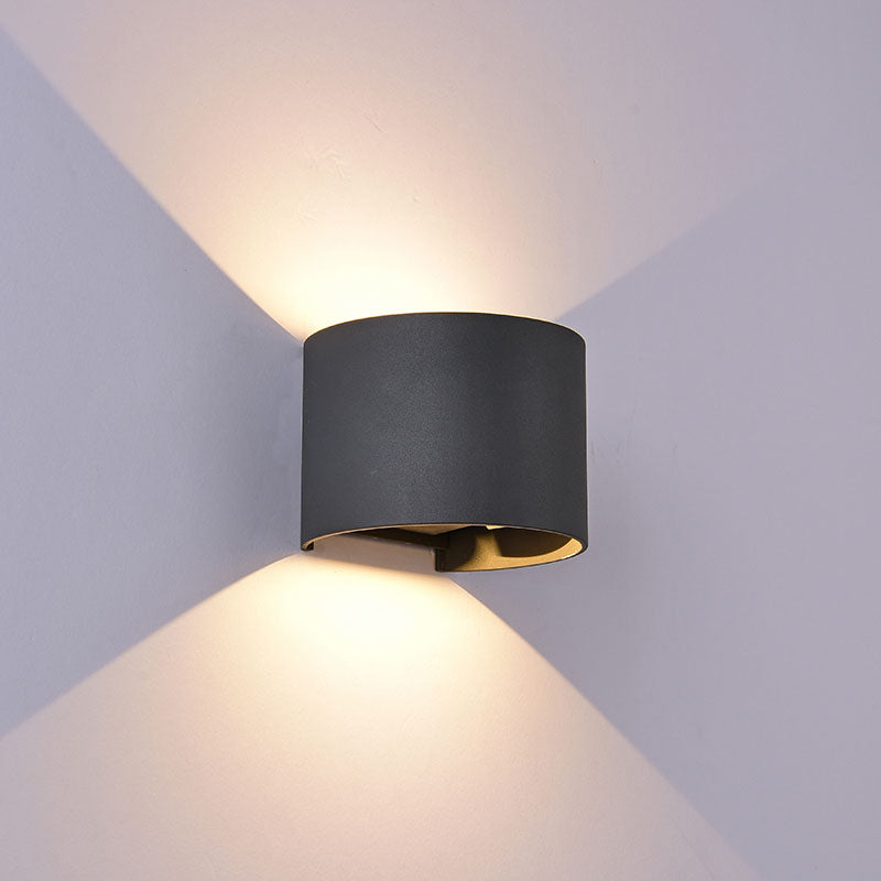 Applique Davos ronde grise anthracite 3000k Mantra 6522