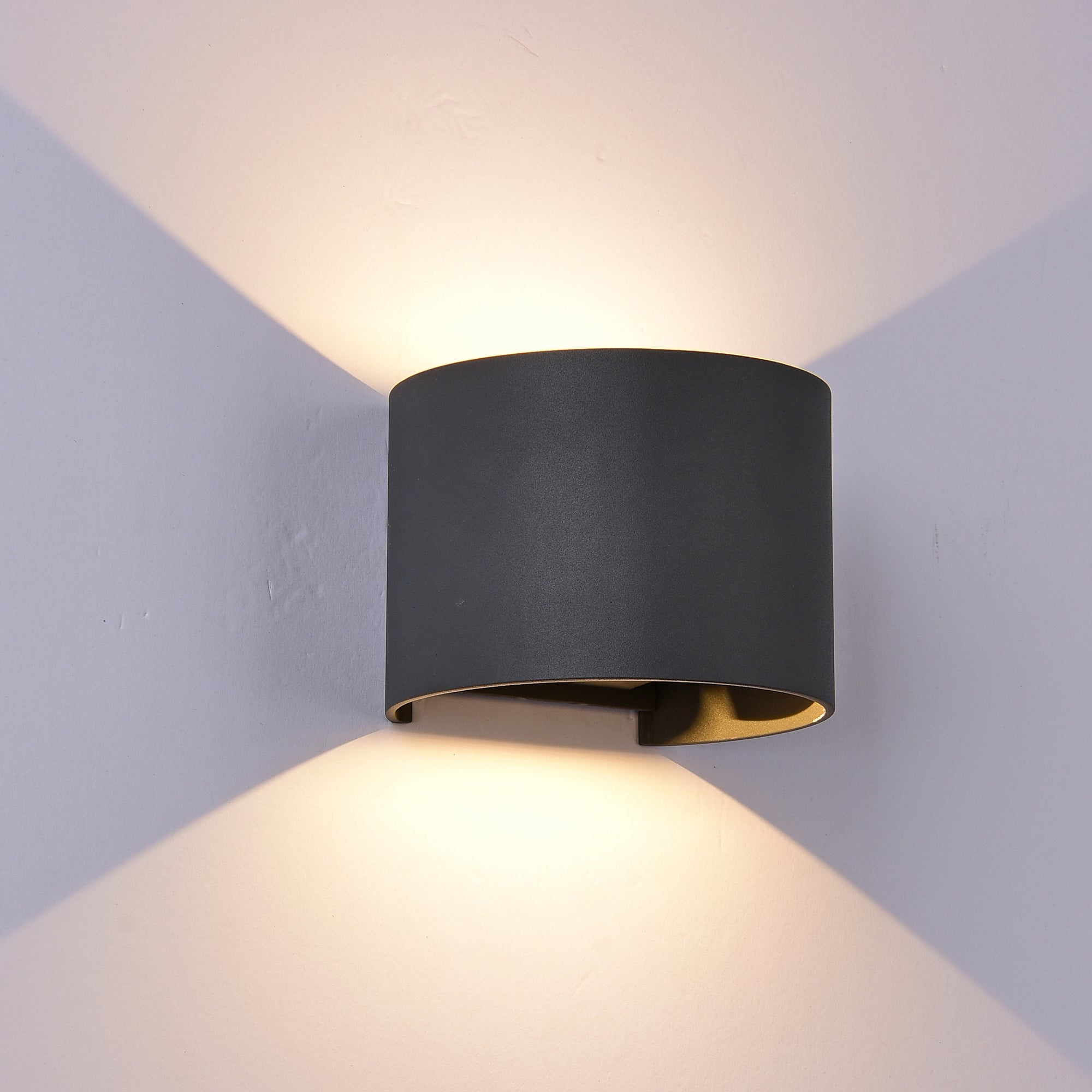 Applique Davos ronde grise anthracite 3000k Mantra 6522