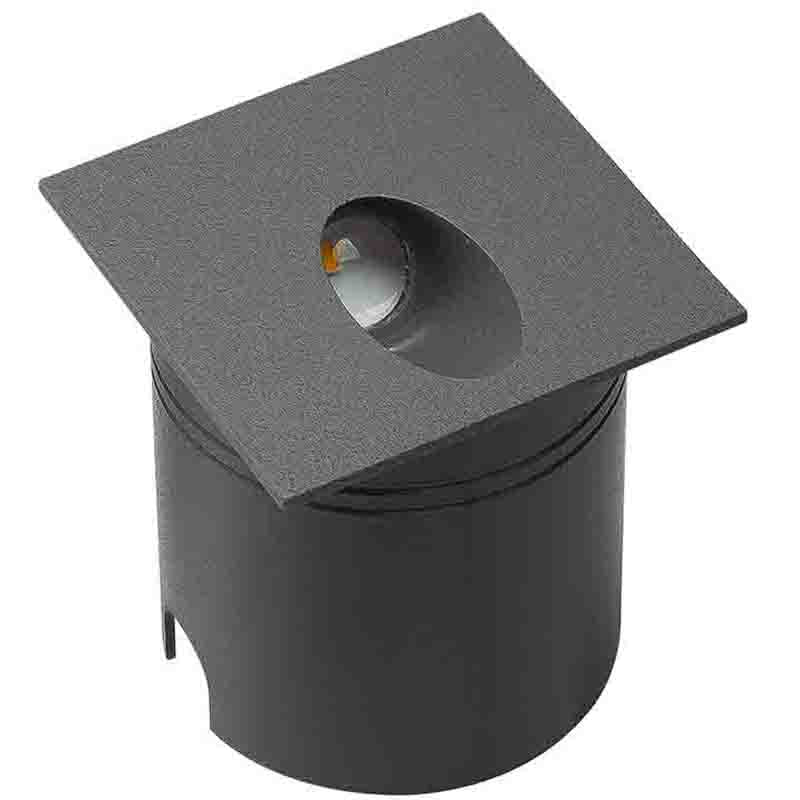 Encastré de mur Aspen carré gris anthracite 7024