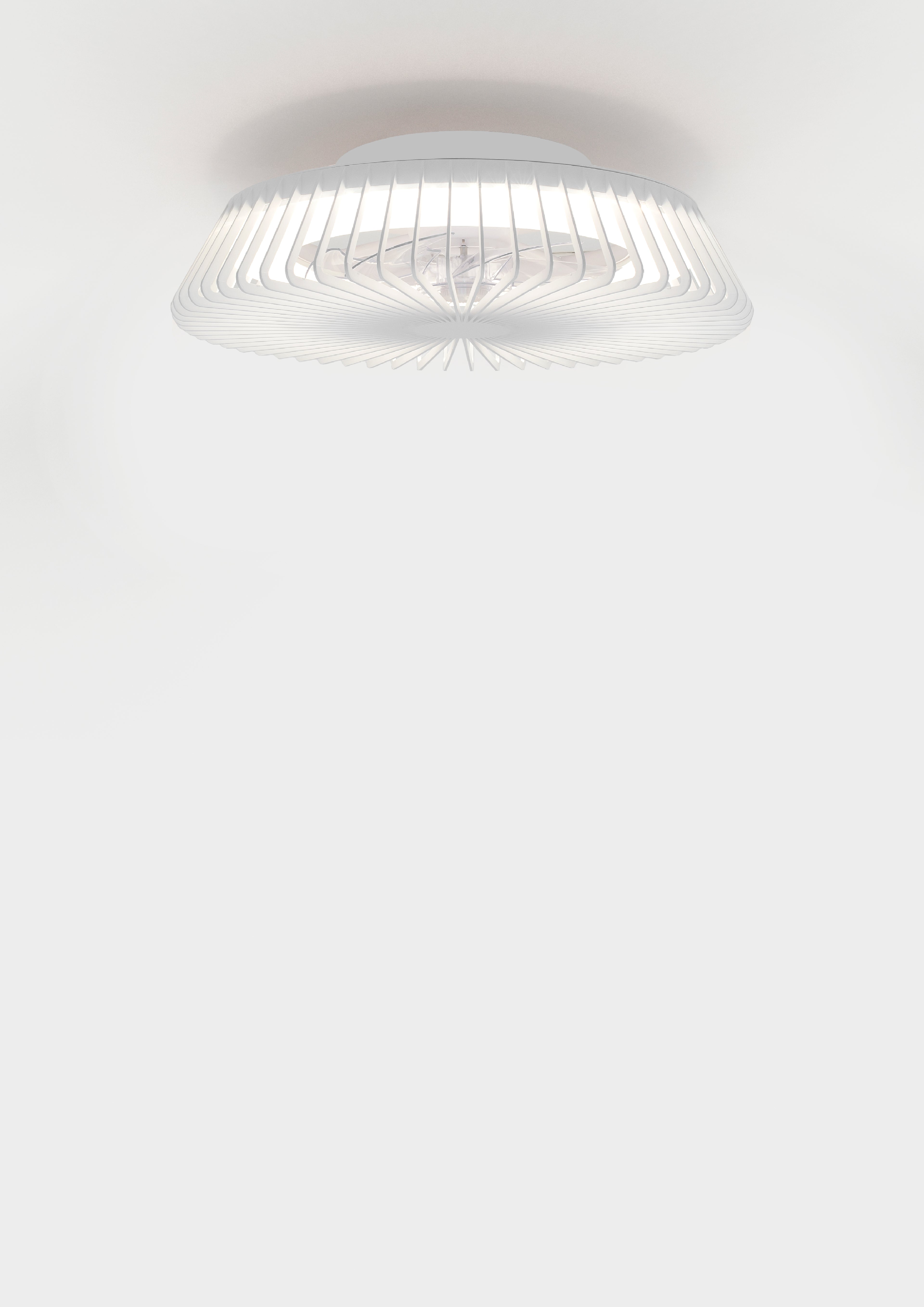 Plafonnier ventilateur Himalaya mini blanc Mantra 8196