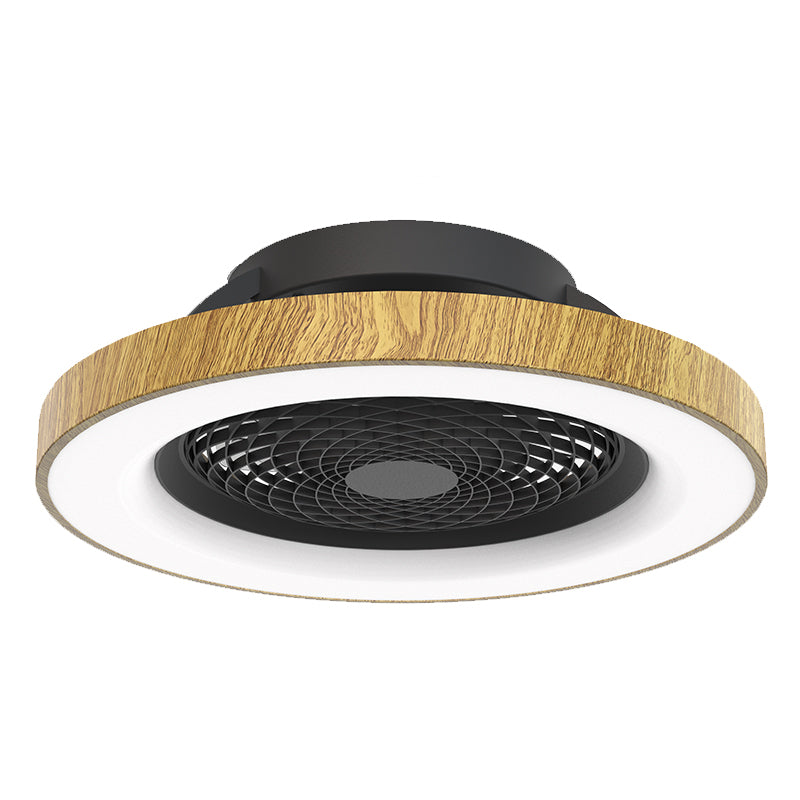 Plafonnier ventilateur Tibet noir et bois Mantra 7127 DISPONIBLE AOUT