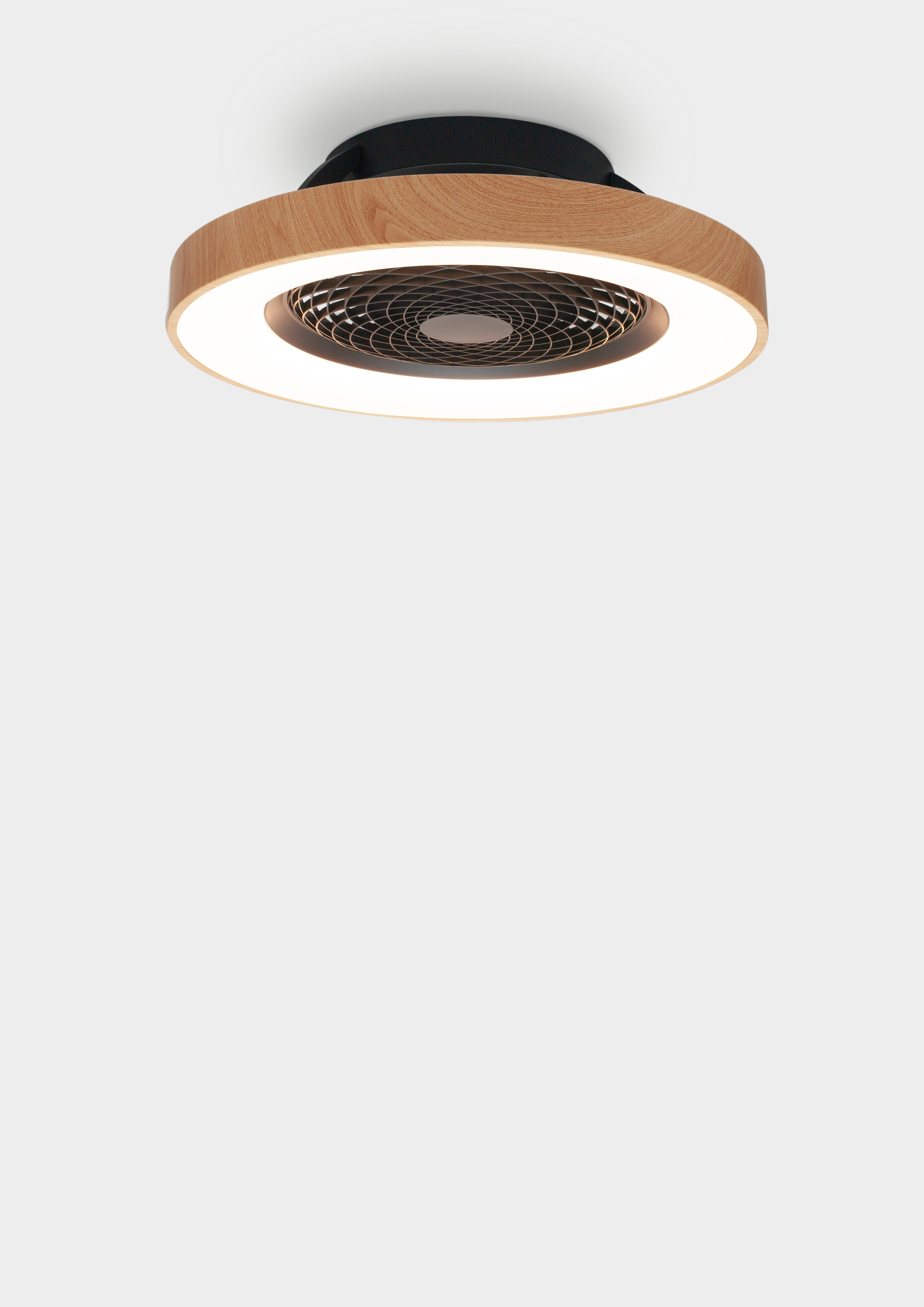 Plafonnier ventilateur Tibet noir et bois Mantra 7127 DISPONIBLE AOUT