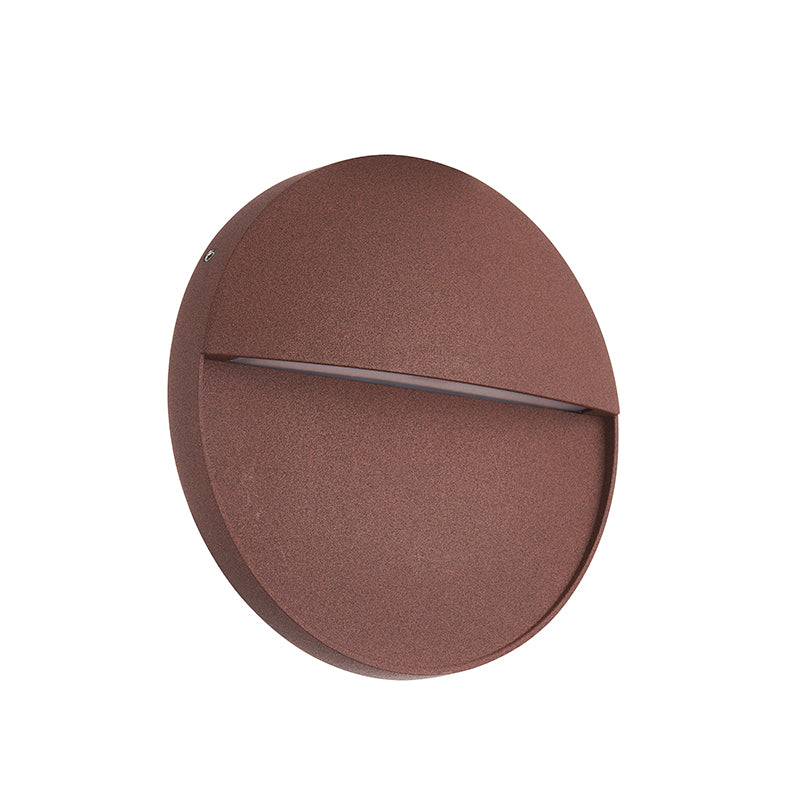 Encastré de mur Baker rond rouille gm 7643