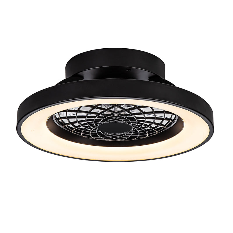 Plafonnier ventilateur Tibet mini noir Mantra 7805