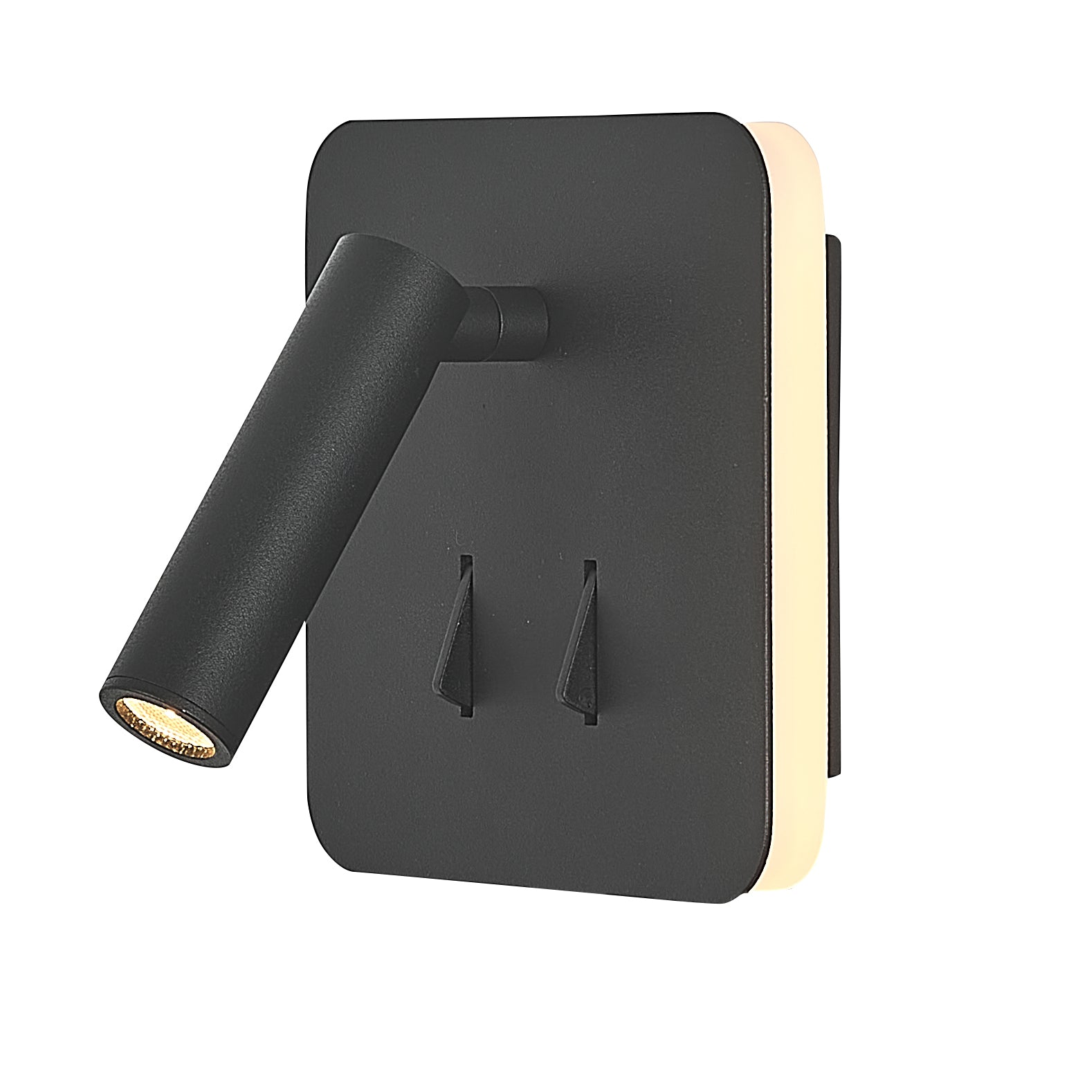 Applique Cayman carrée noire 7826
