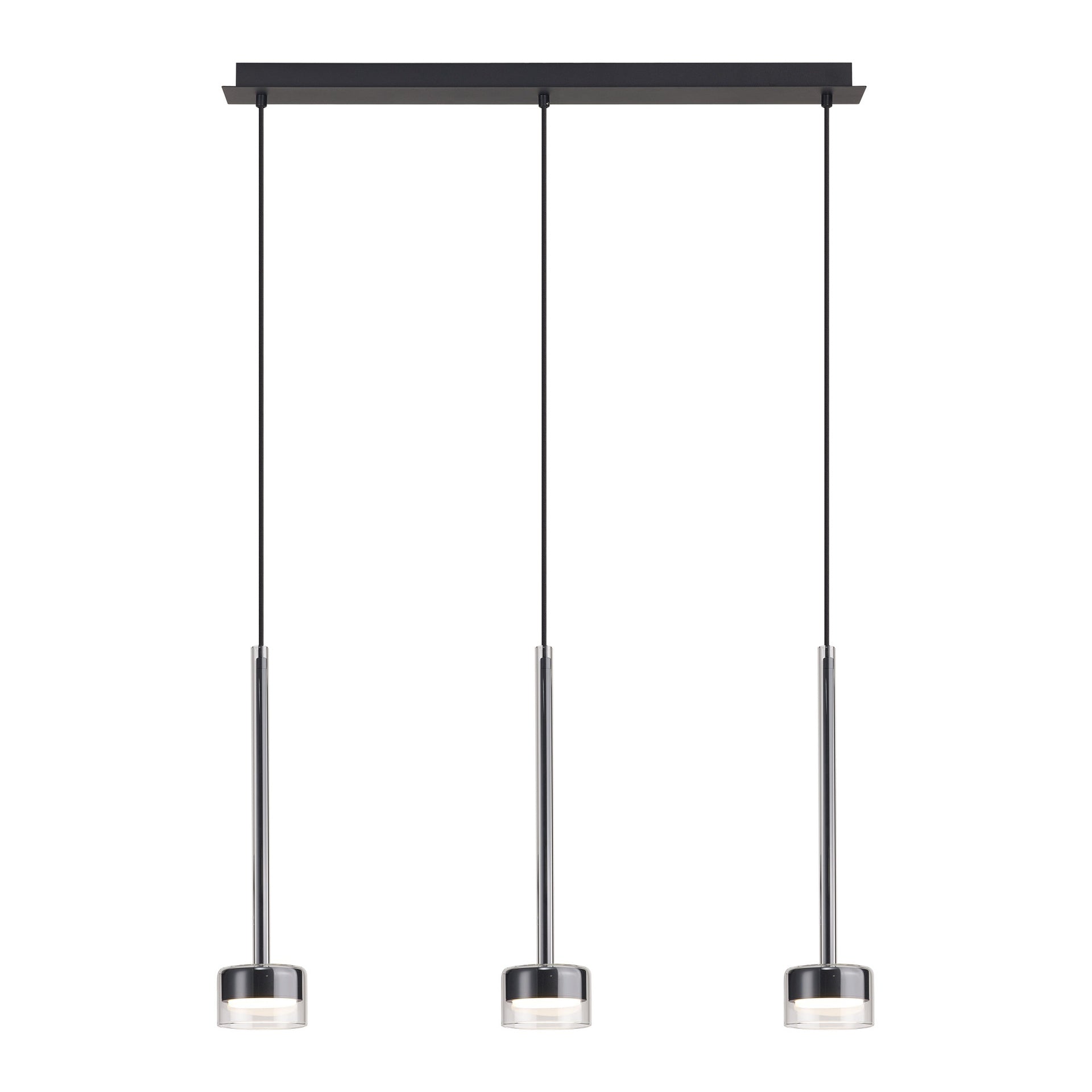 Suspension TONIC 3 lumières verres transparents Mantra 7882