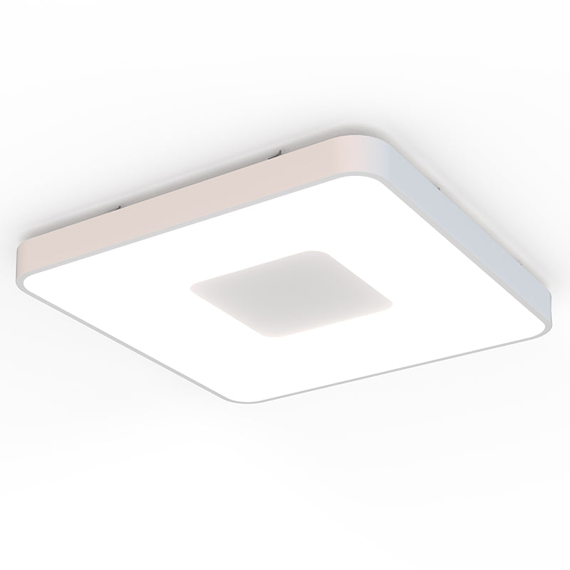 Plafonnier Coin carré blanc gm 7916