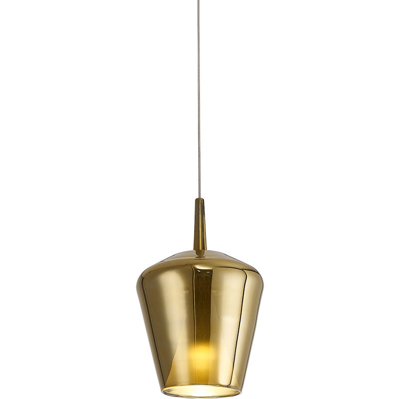 Suspension Elsa poire double verre or, blanc Mantra 8265+8248