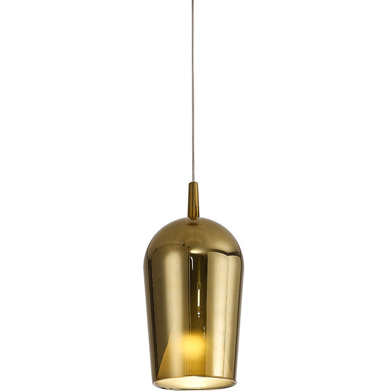 Suspension Elsa longue double verre or, blanc 8253 + 8265