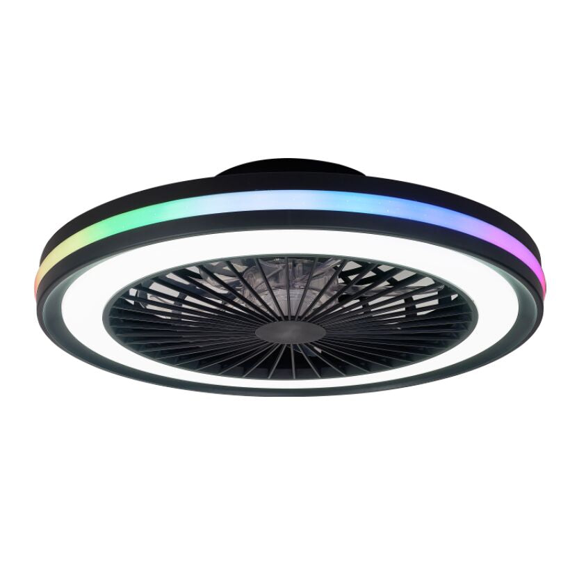 Plafonnier ventilateur Gamer noir pm Mantra 8292