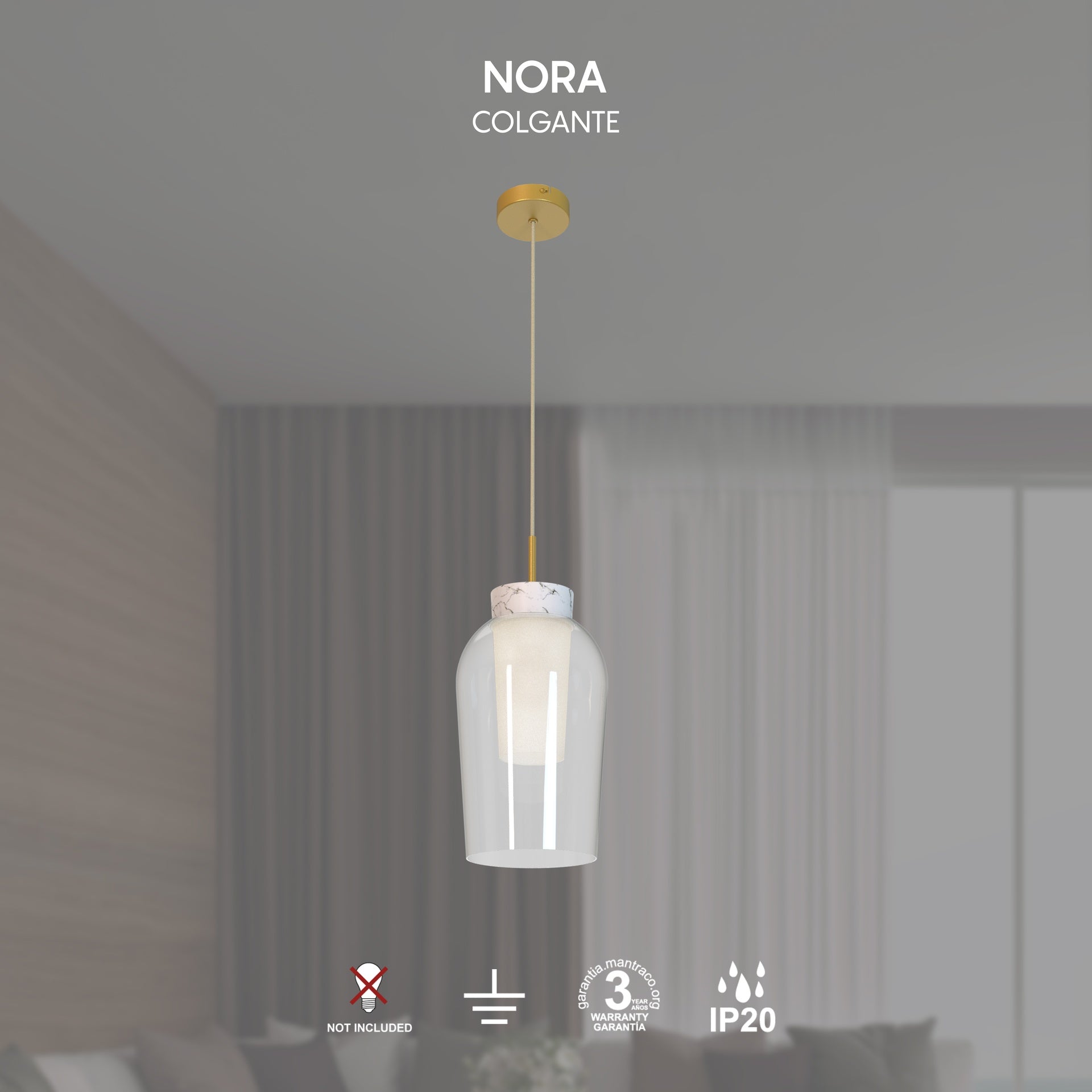 Suspension NORA or 1 lumière Mantra 8398