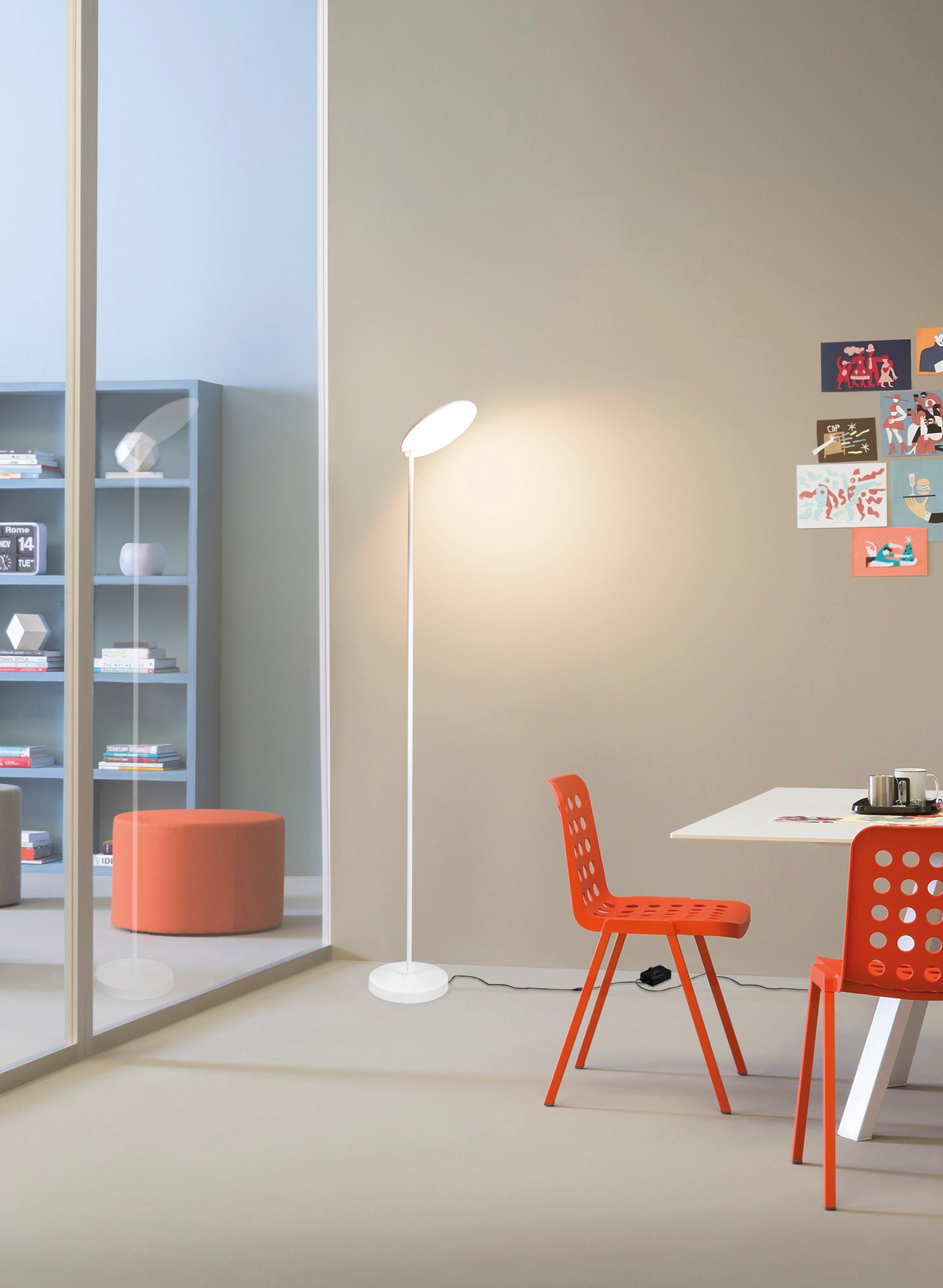 Lampadaire NASSAU blanc HT182 Mantra 8510