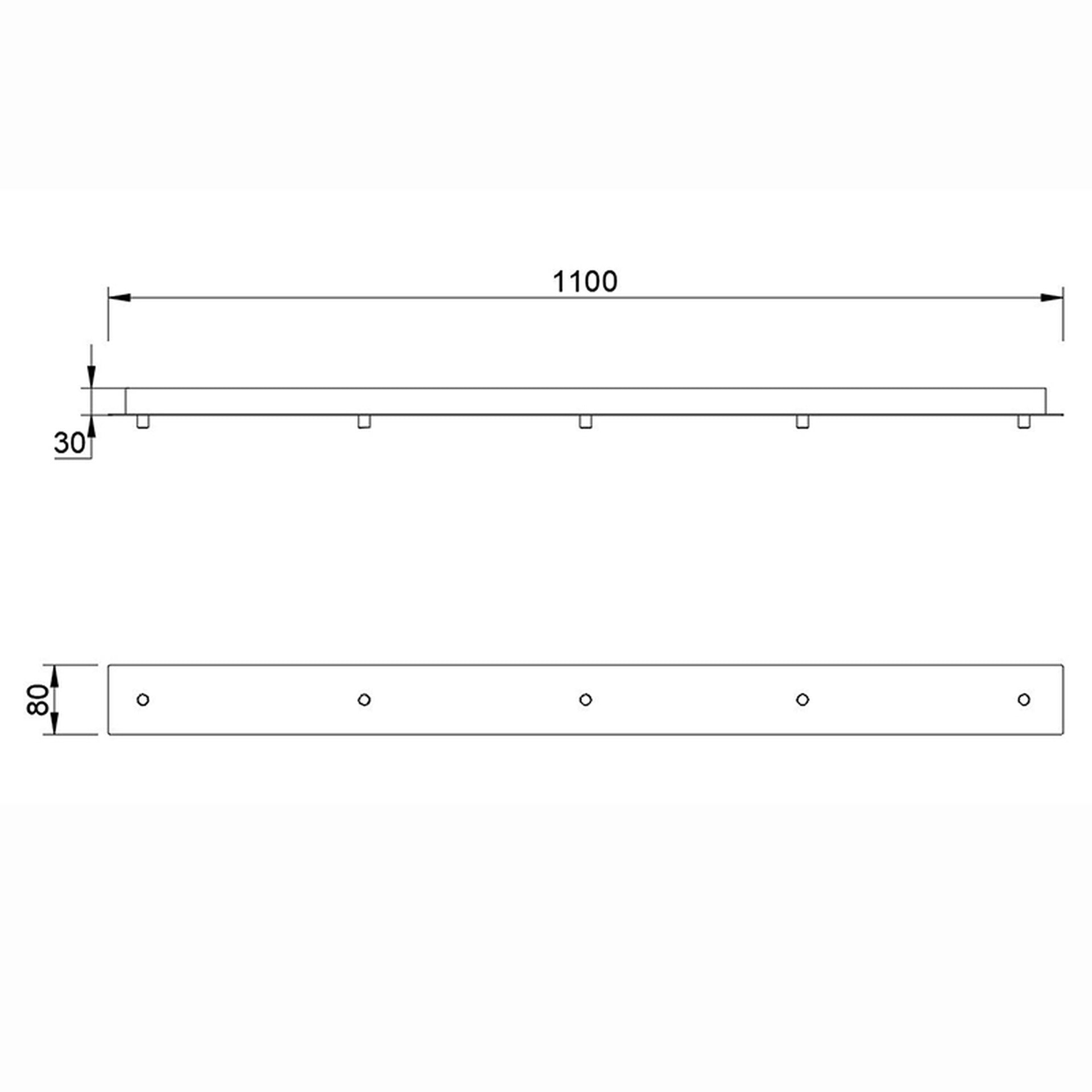Réglette 5 lumières pour suspensions TONIC Mantra 8542