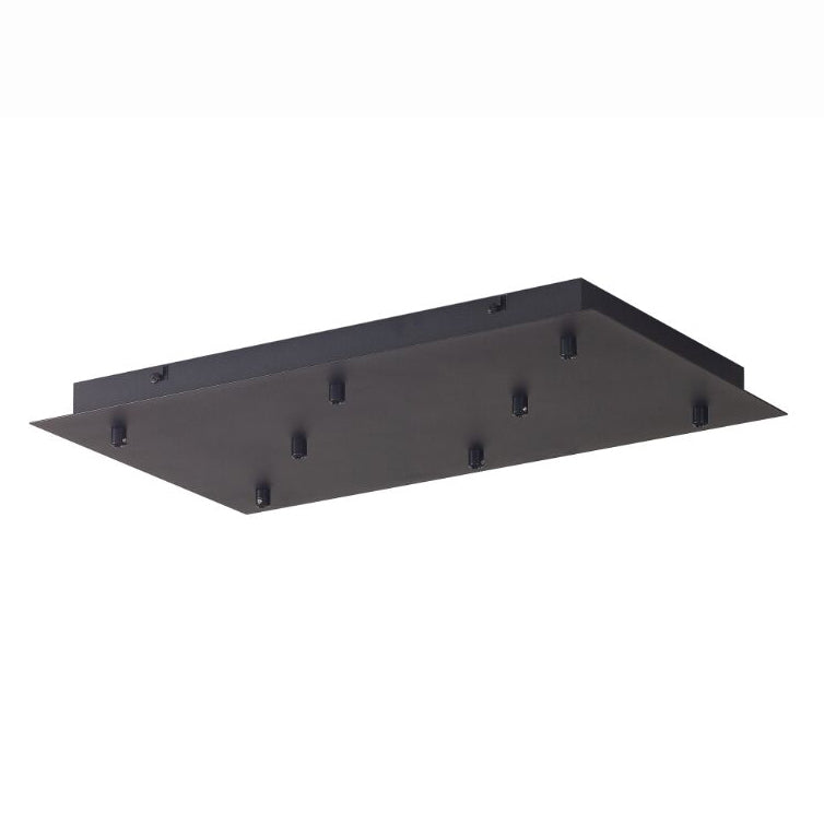 Plateau rectangulaire noir pour 8 lumières pour suspensions Tonic Mantra 8545