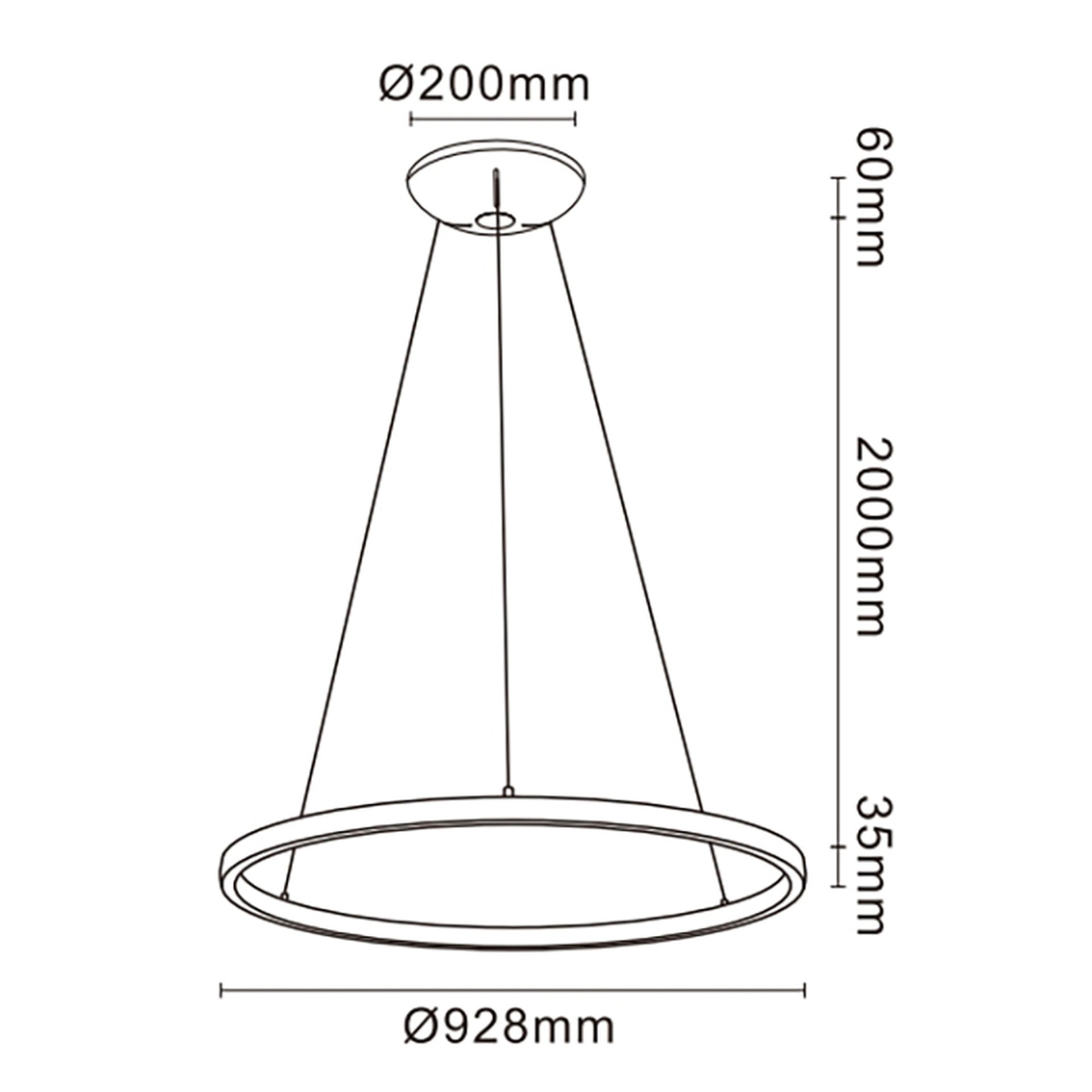 Suspension RIUMAR Blanche cylindrique D92,8 Mantra 8675