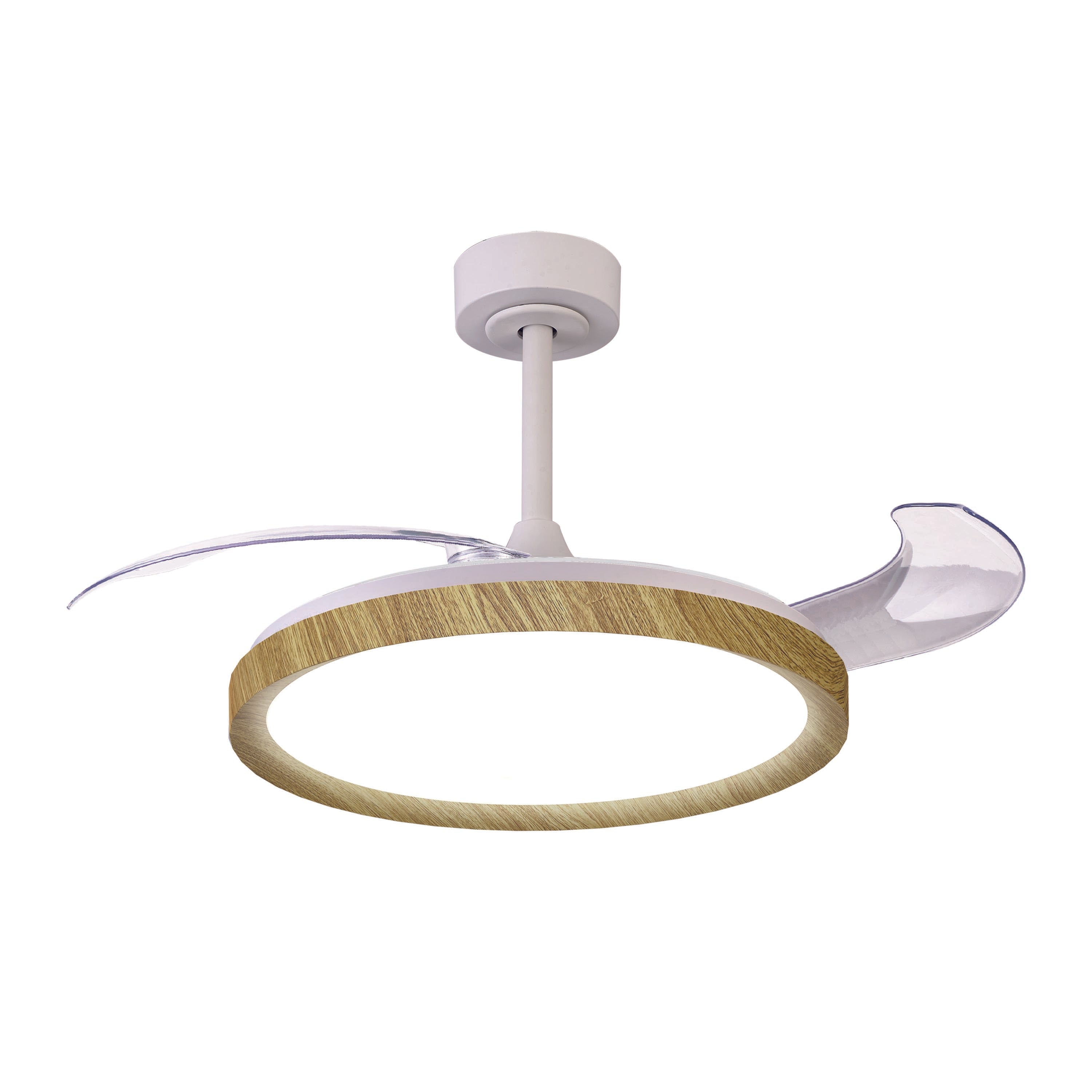 Plafonnier Mistral blanc et bois Mantra 8827 DISPONIBLE OCTOBRE