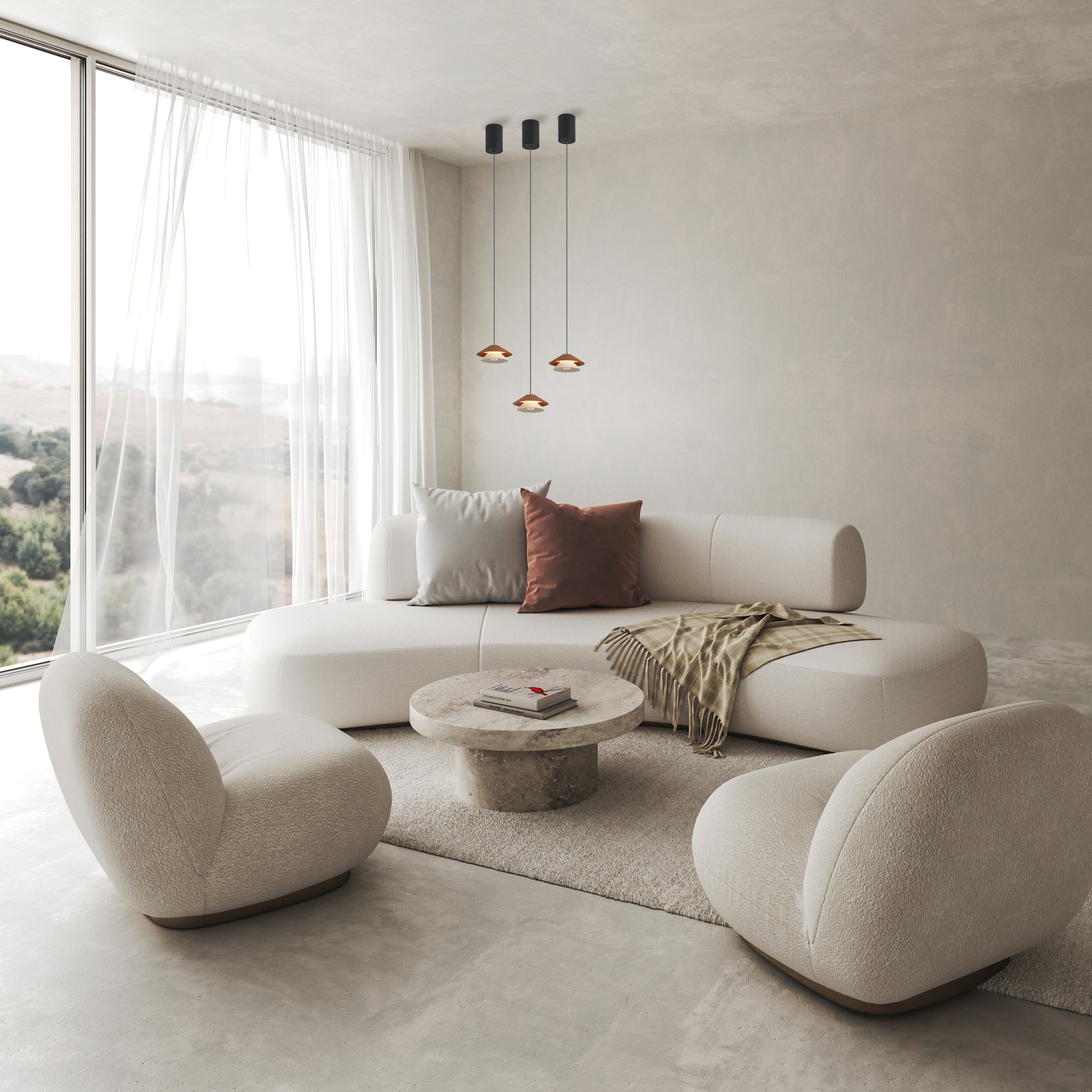 Suspension monte et baisse Piccola blanche D13 Mantra 9030