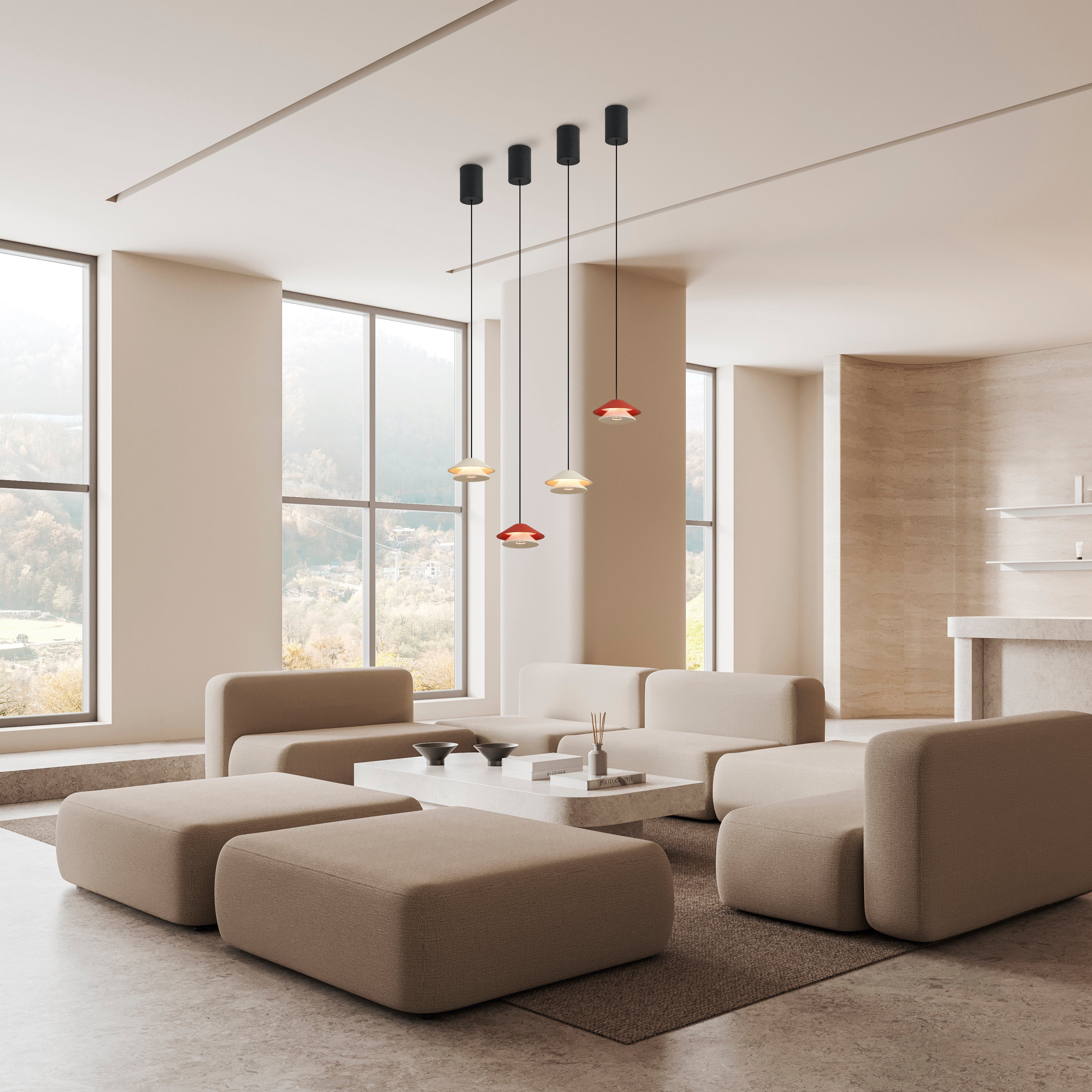 Suspension monte et baisse Piccola blanche D13 Mantra 9030