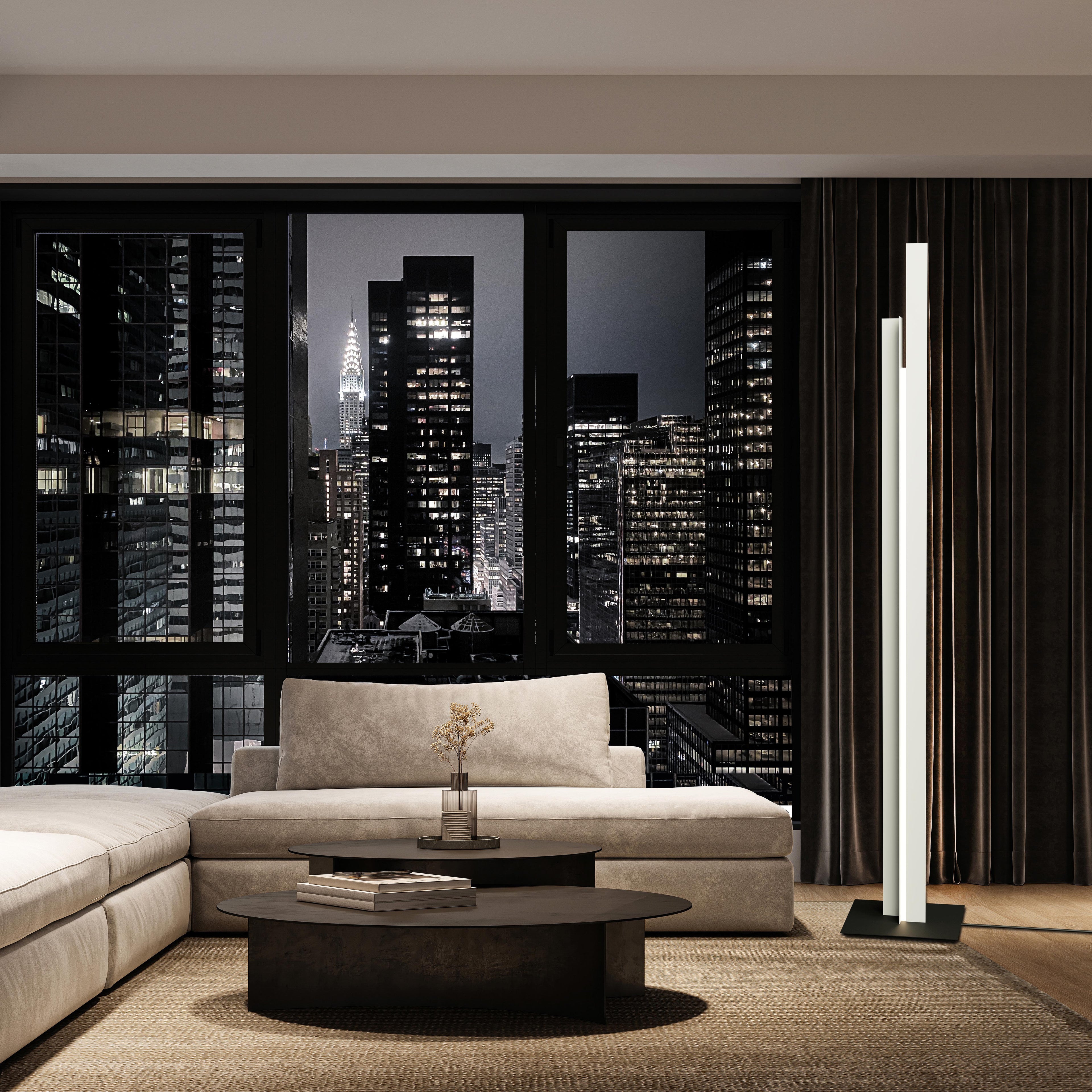 Lampadaire Manhattan blanc Mantra 9188 DISPONIBLE MAI