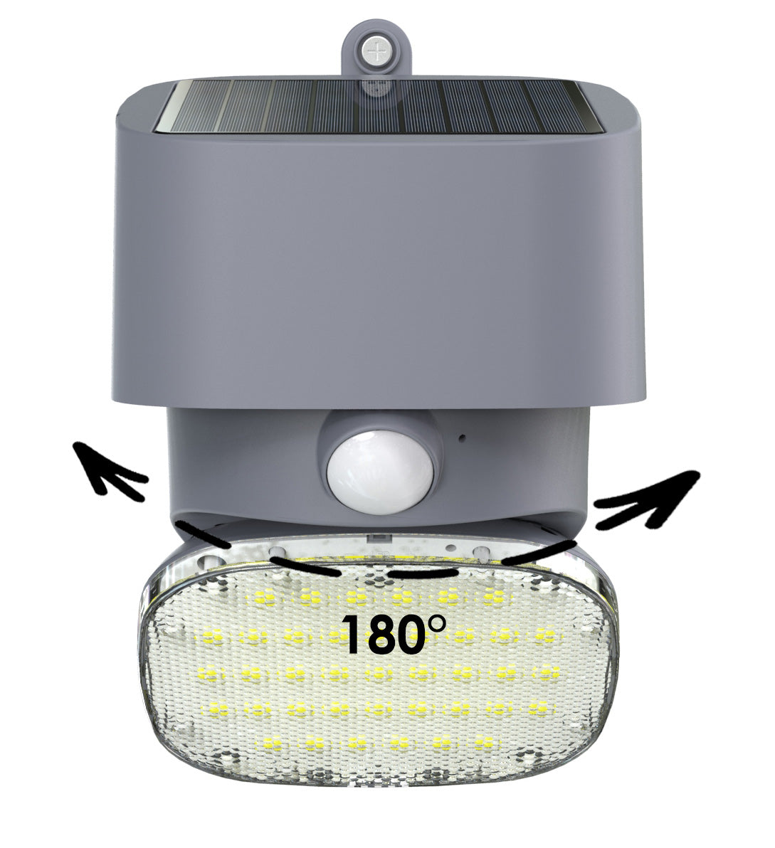 Applique solaire orientable TWIST grise BFTWIST2