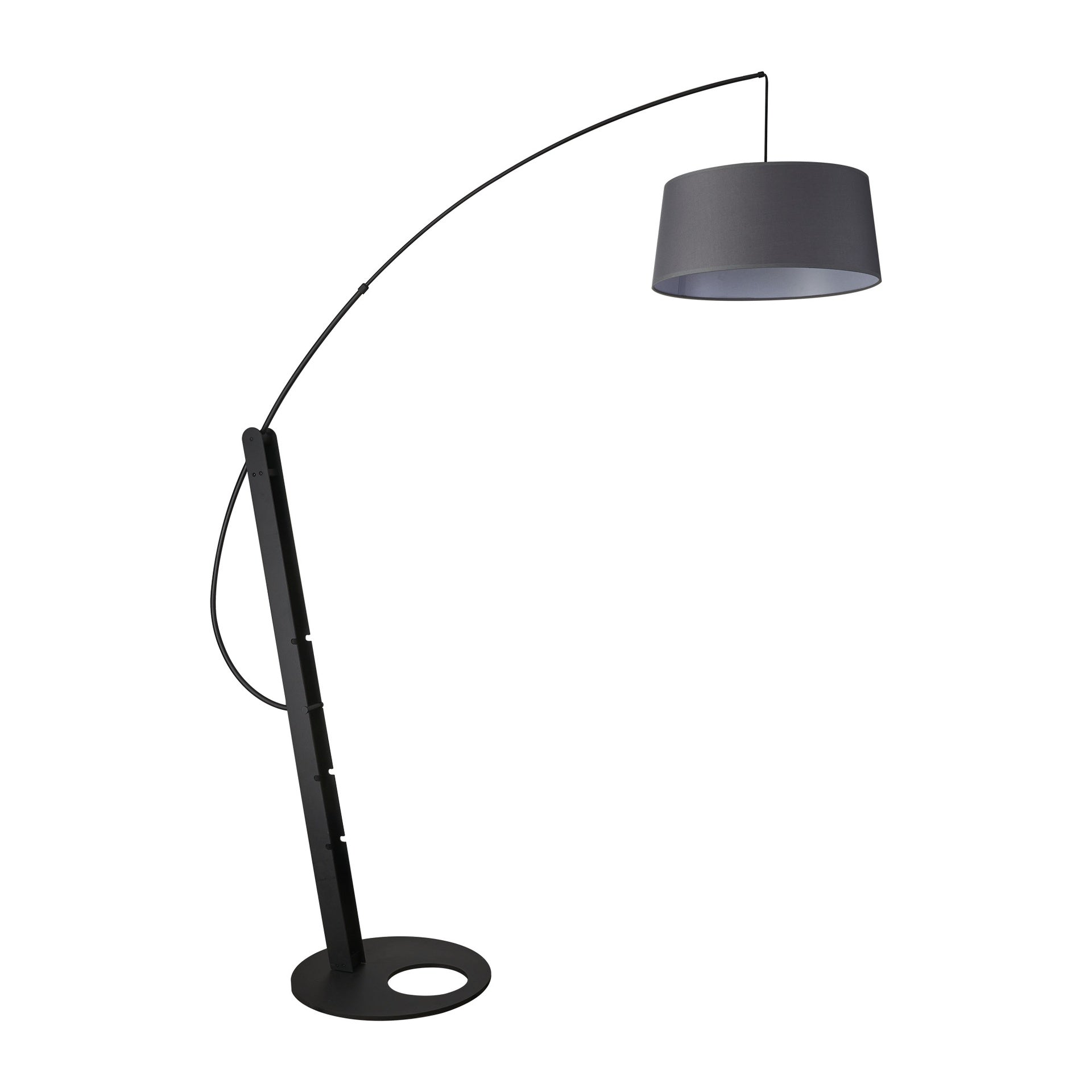 Lampadaire déporté RICCA abat jour gris Mantra 9446+9448