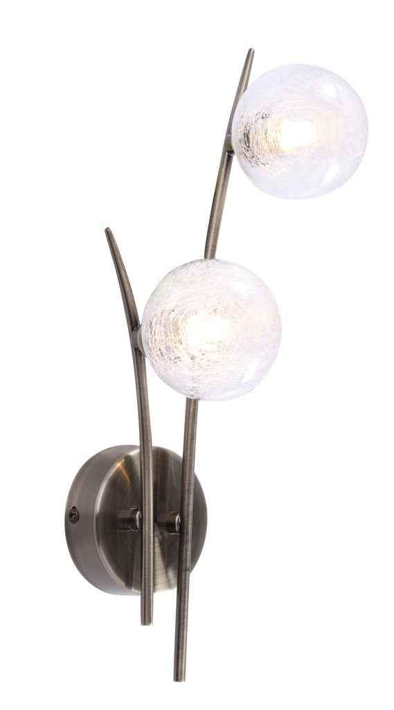 Applique Snow laiton patiné H38 LD 1049-2AW