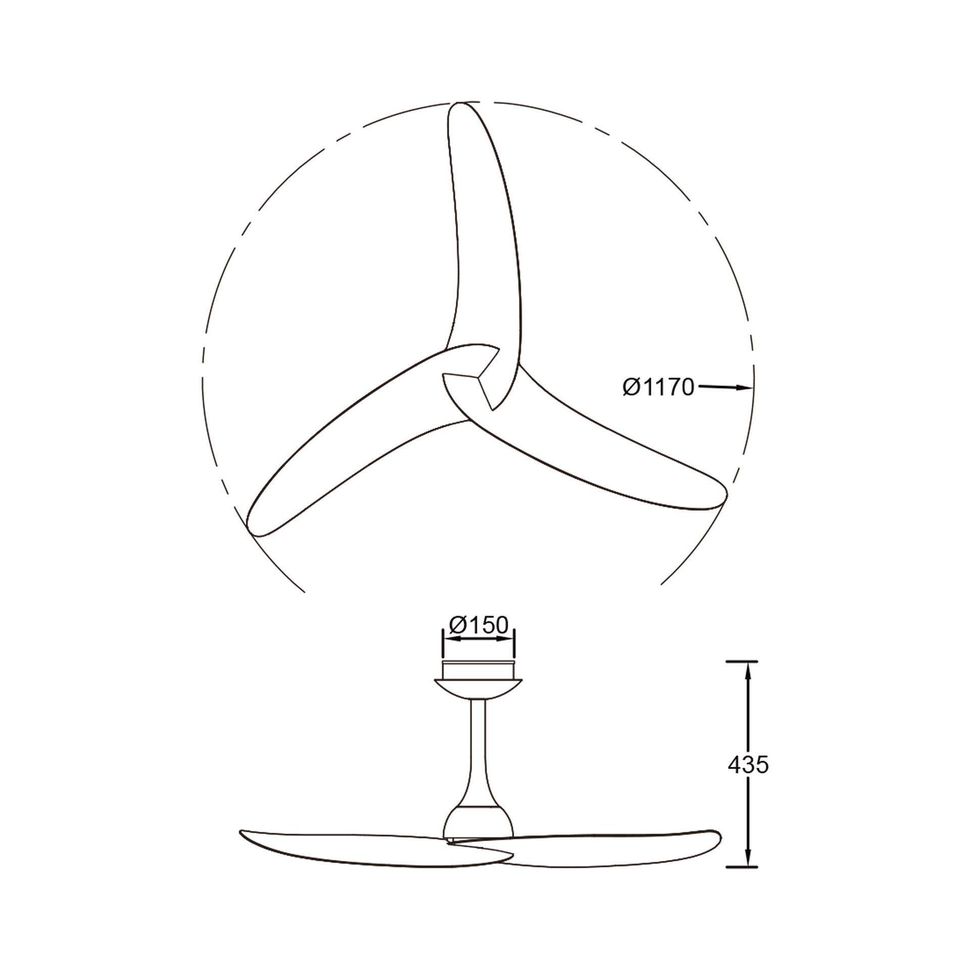 Plafonnier ventilateur IPANEMA blanc et aspect bois Mantra 9490