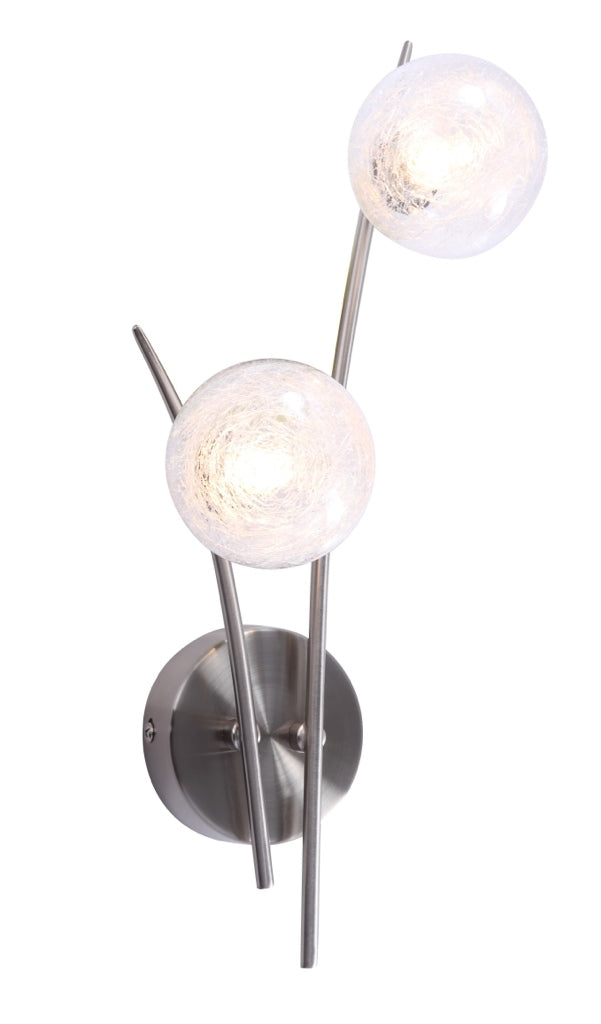 Applique Snow nickel satiné LD 1049-2SW