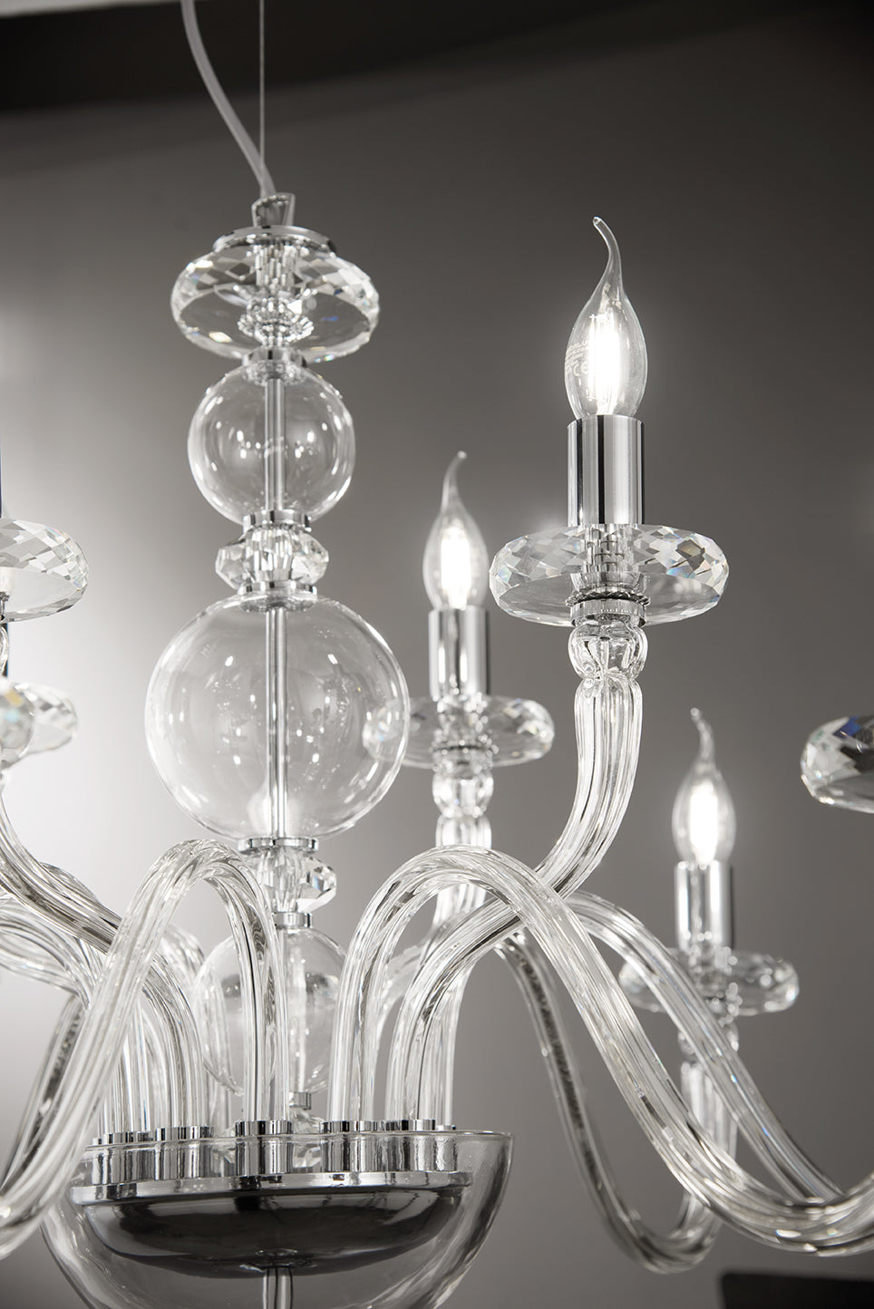 Lustre Mozart transparent 12 lp-mozart-12SP-oro