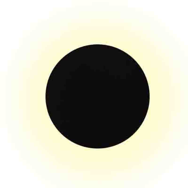 Applique Bora Bora ronde noire D38 cm C0126