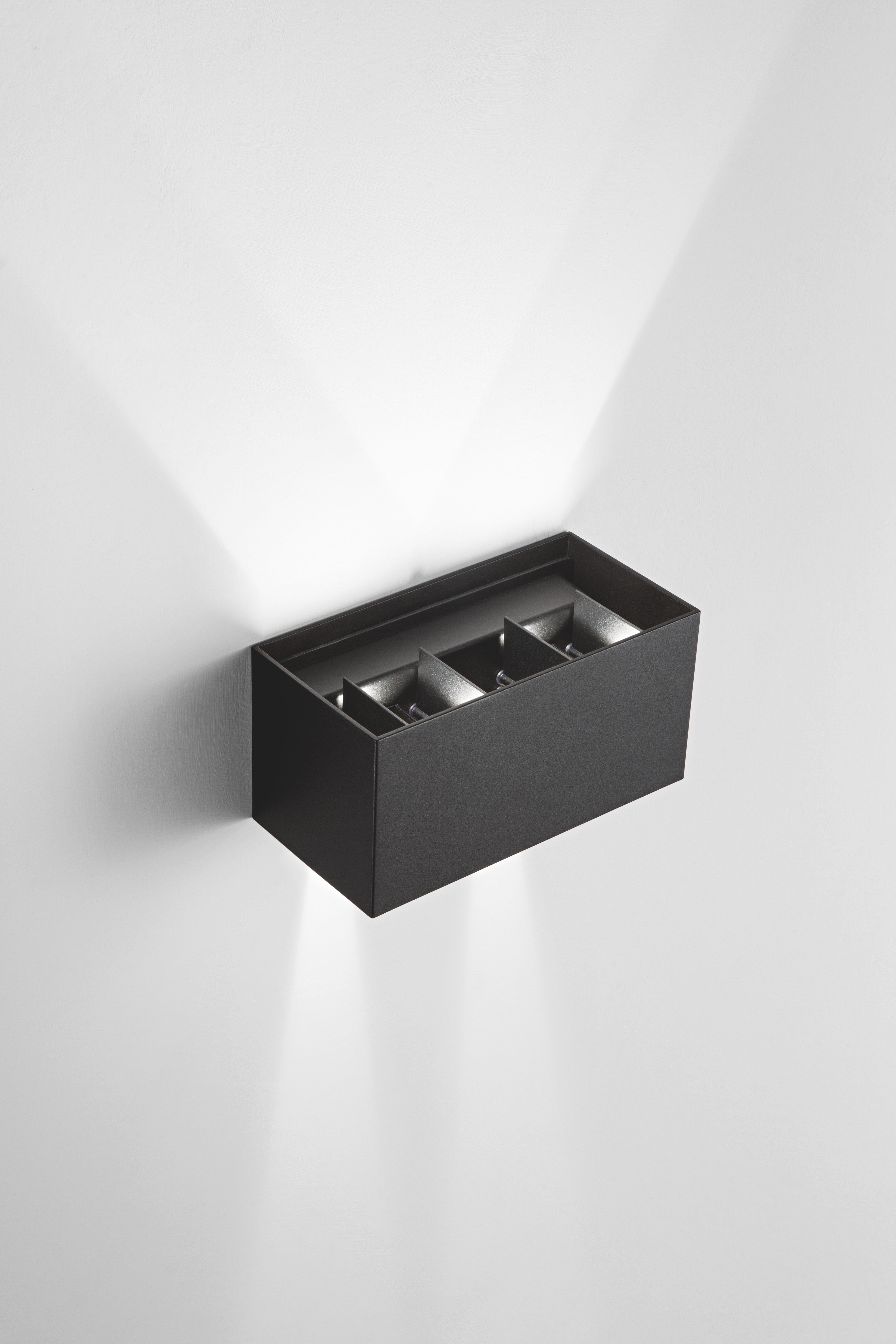 Applique DOUBLE CUBE noire ONDA OTAP0009N